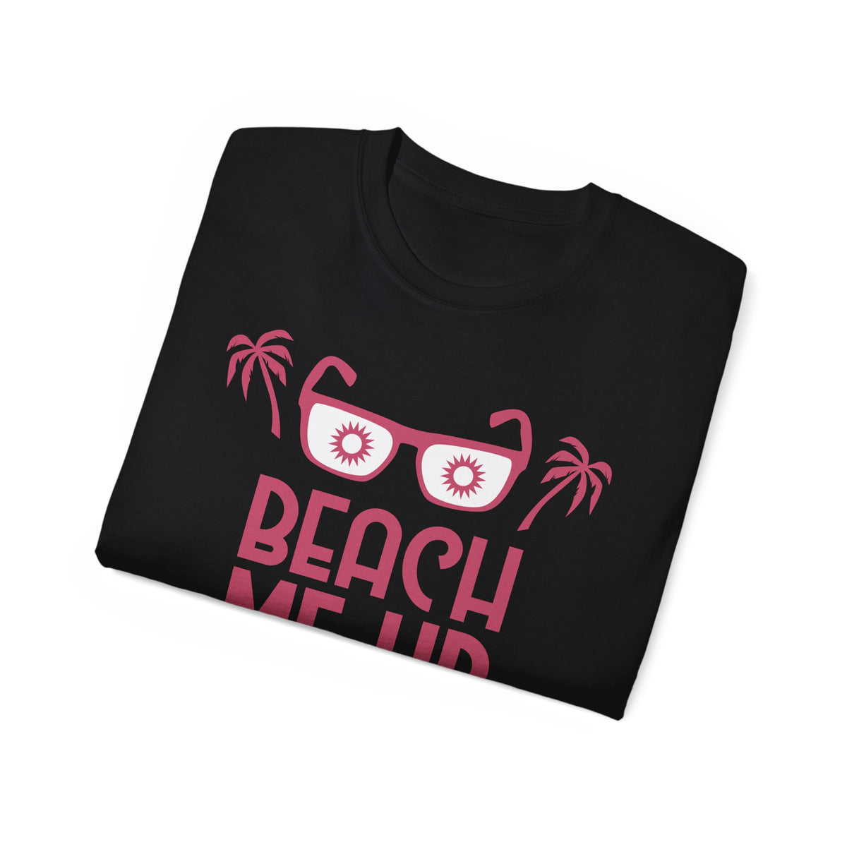 Beach Me Up Tee | Sunglasses Palm Trees Retro Pink Summer Shirt