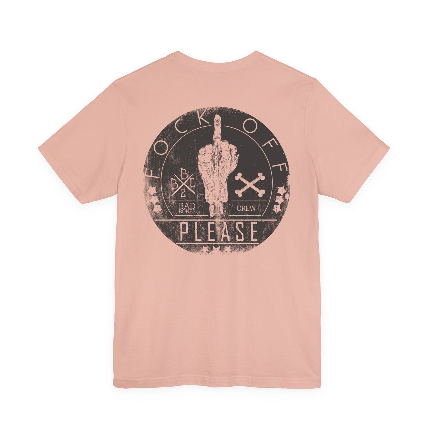 Middle Finger Skull Graphic Design Unisex Cotton T-Shirt A-11
