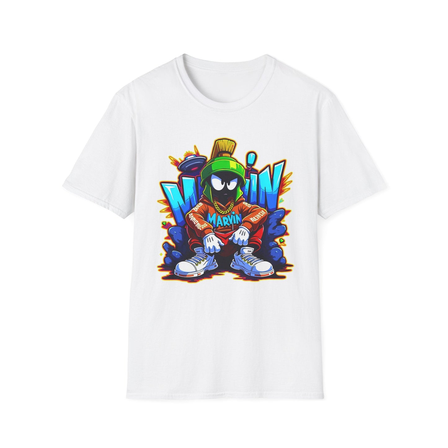 Unisex Cartoon T Shirt With Funny Animals Animation Graphic Gildan Softstyle 64000