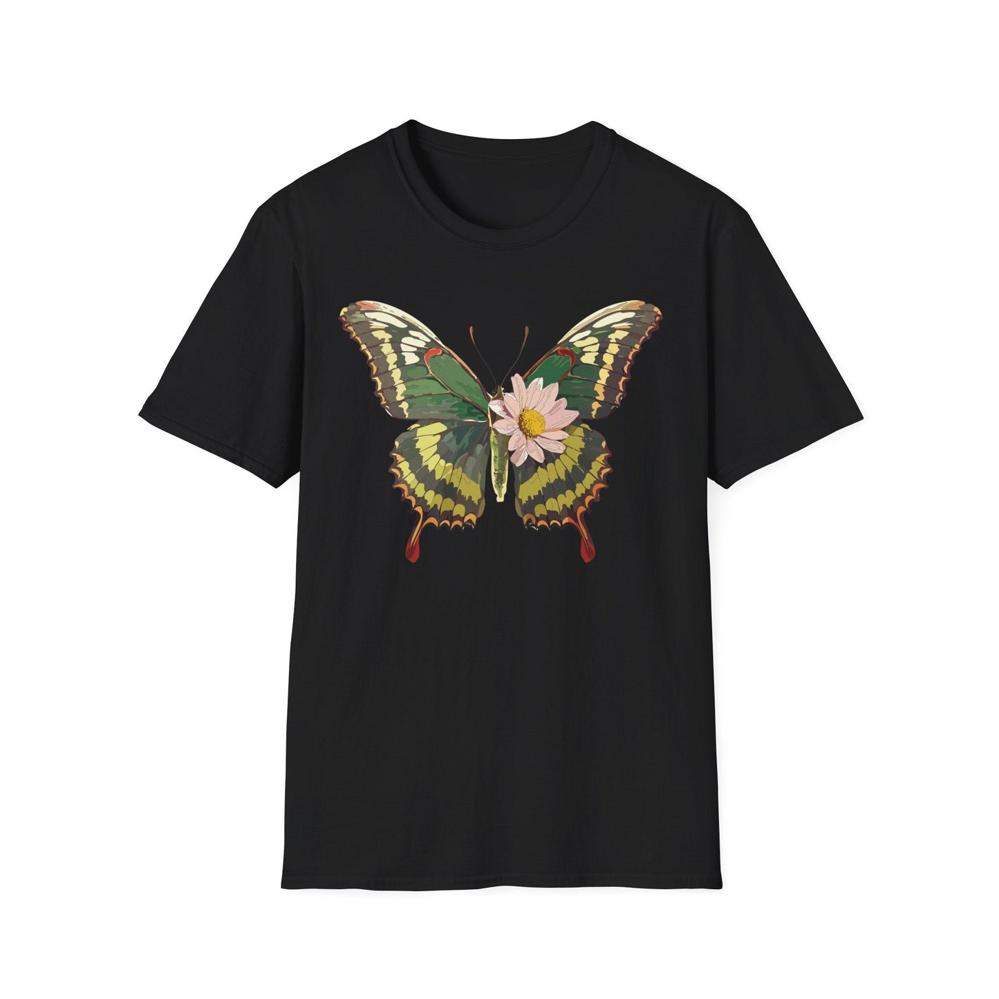 Butterfly Shirt Unisex Monarch Butterfly Tee Gildan Softstyle 64000 100% Ring Spun Cotton