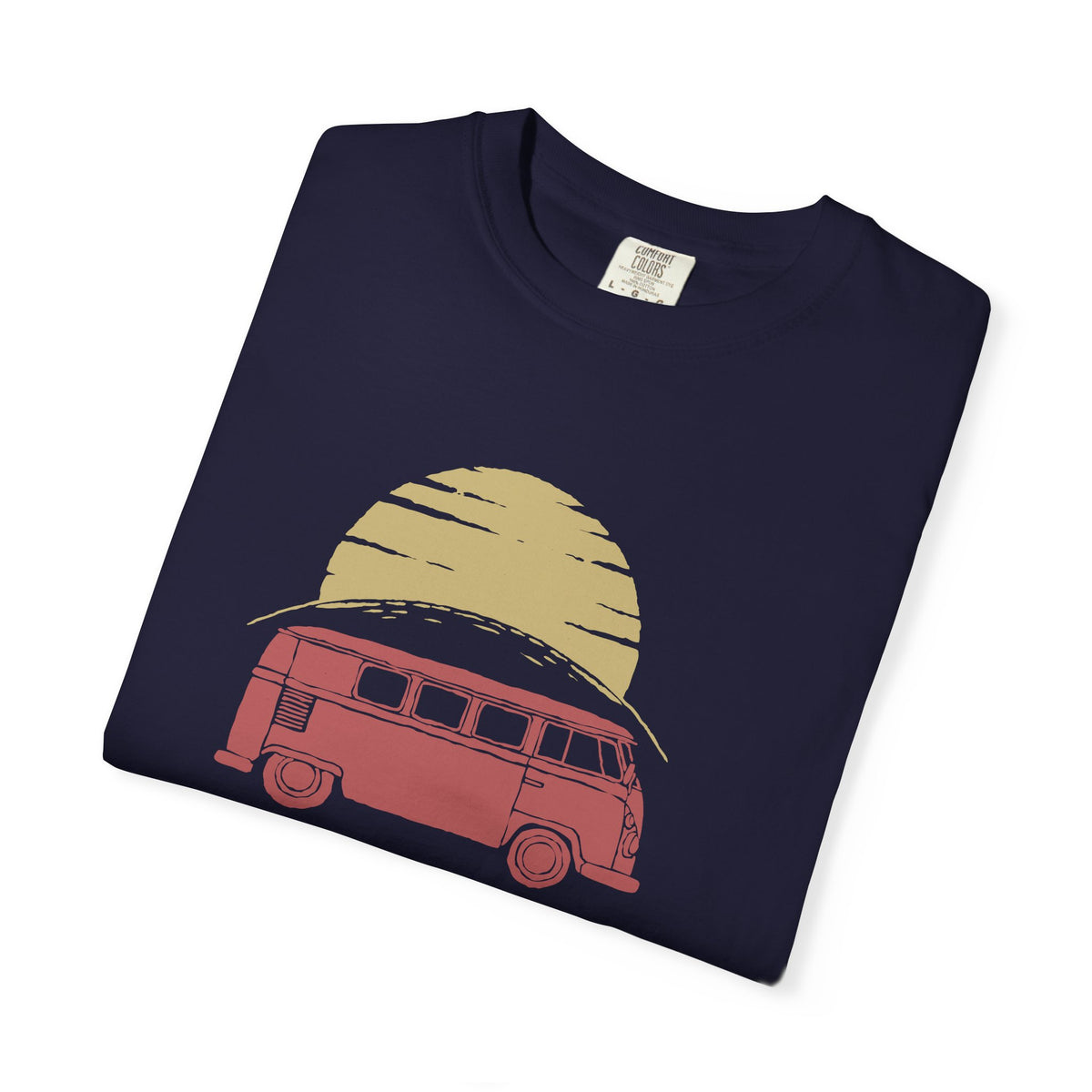 Lets Get Lost Somewhere Retro Sunset Unisex Comfort Colors Garment-Dyed Heavyweight 100 Cotton Art Design T-Shirt w93
