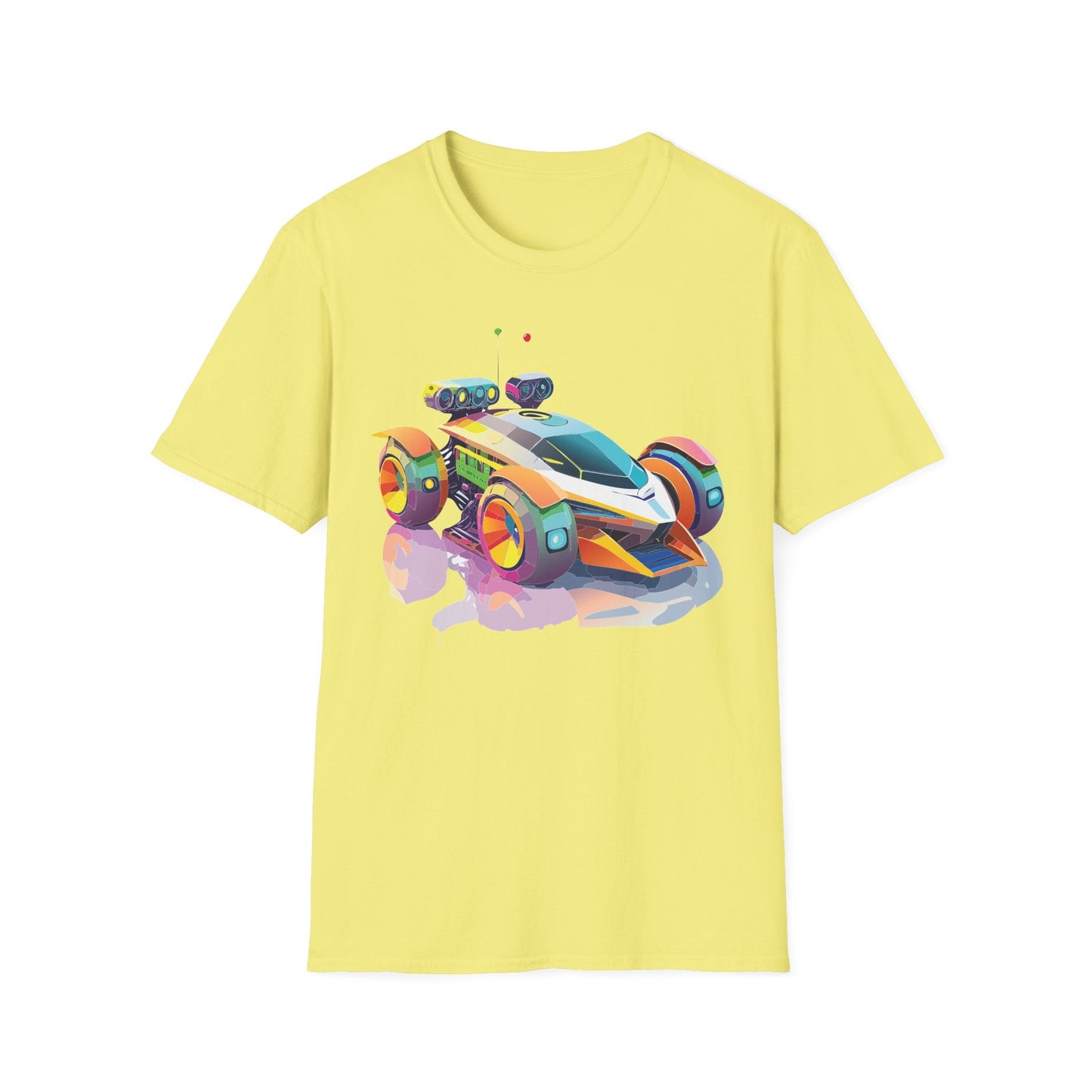 Car T Shirt Unisex Softstyle Tee With Cars Art Design Hot Wheels Edition Premium Cotton