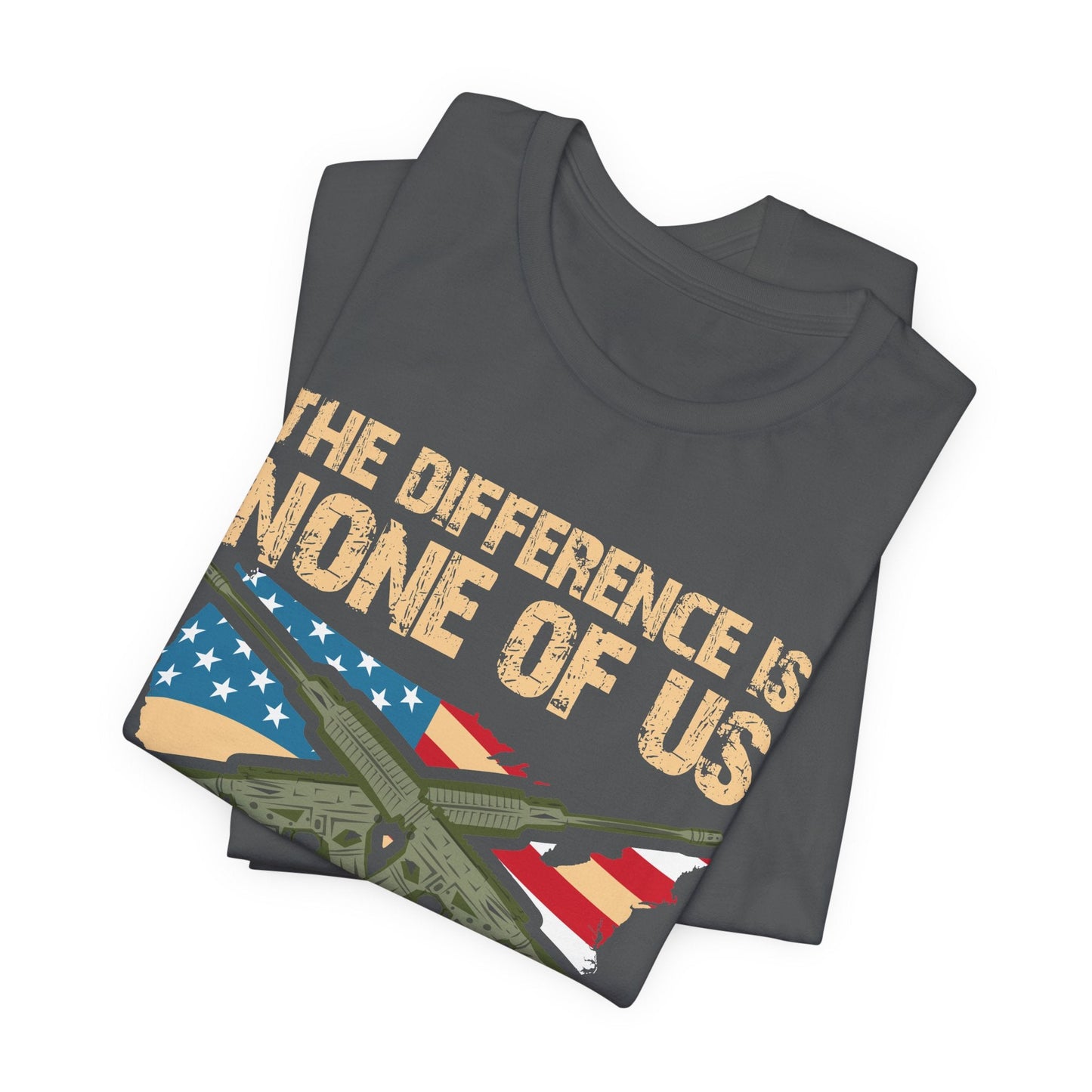 Army Veteran Patriotic Graphic Design Unisex Cotton T-Shirt v18
