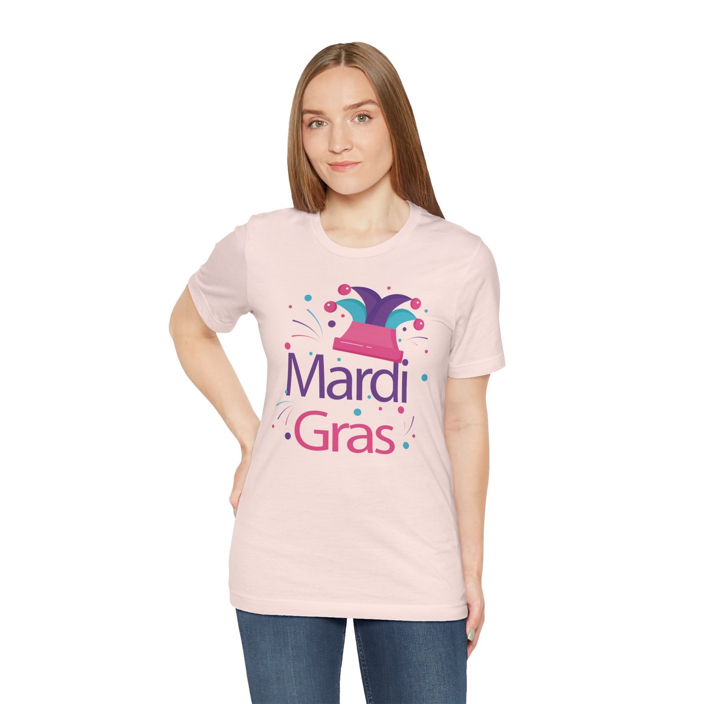 Tee-shirt en coton unisexe pour Mardi Gras