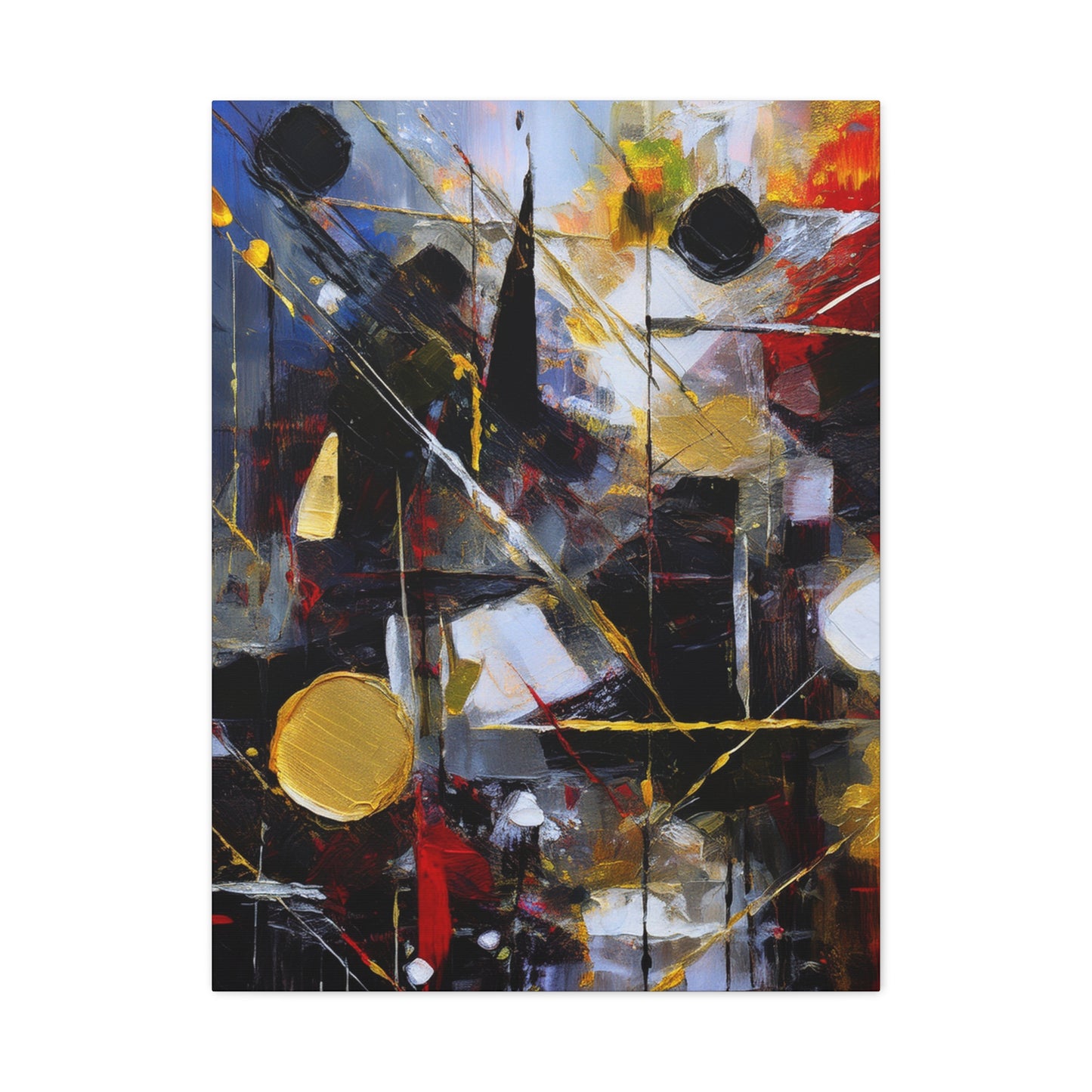 Abstract Oil Painting Print Canvas 20x24,20x30,24x30 24x32,24x36,30x40 32x48,36x48,40x60 Pine-Wood Inner Frame ABS-195