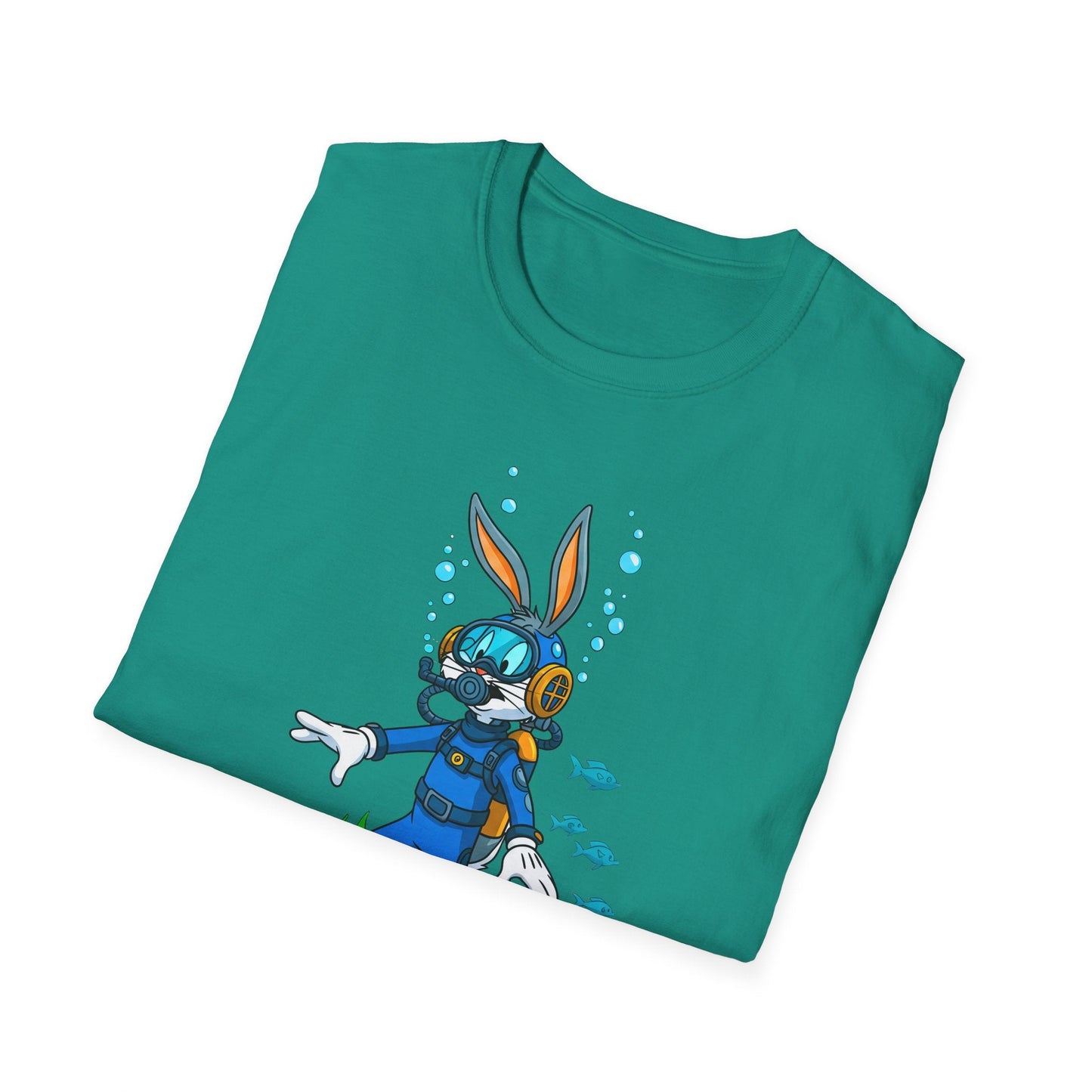 Cartoon Bunny Graphic Unisex Cotton Animal Animation Artwork Design Tee 18