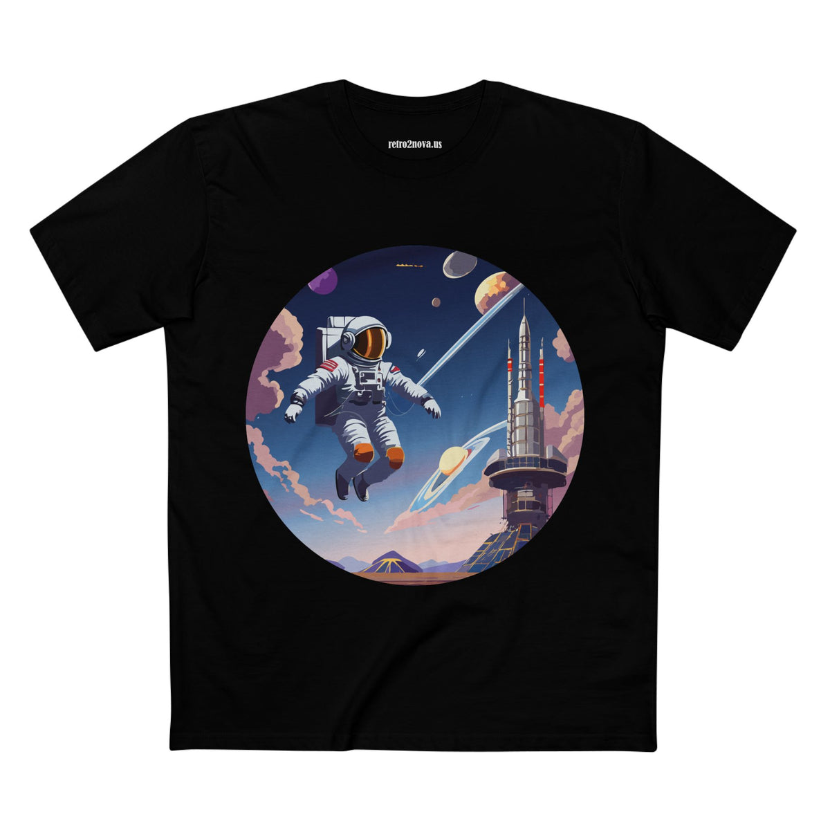 Cosmos Astronaut Graphic Tee Staple Unisex 100 Cotton Tee Shirt - CS-30