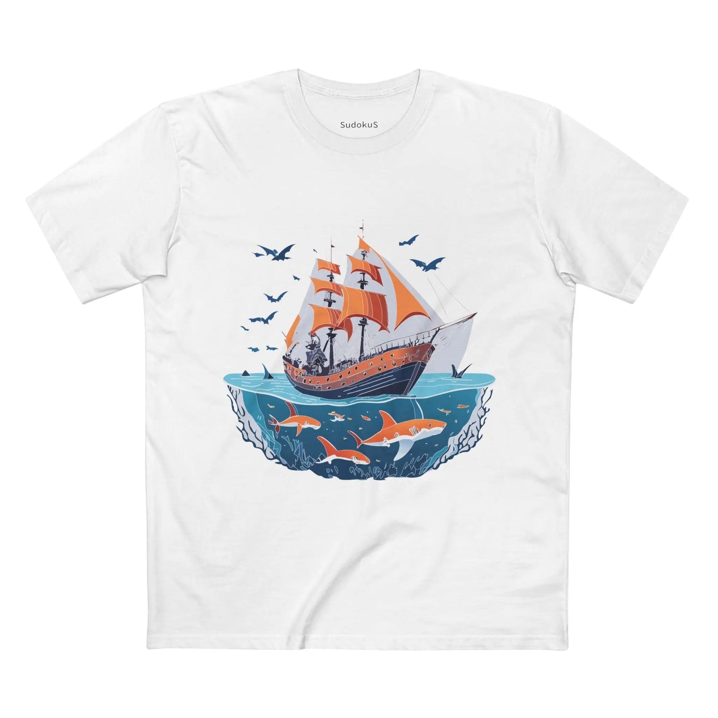 Ocean Coast Graphic Unisex 100 Cotton Staple Tee 24