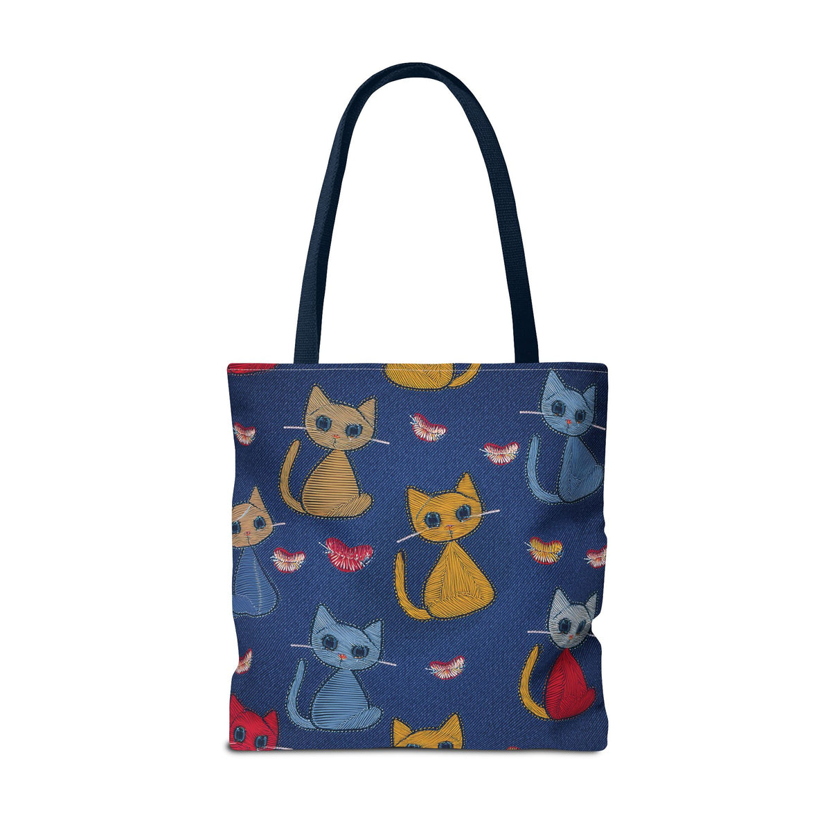 Love Day Graphic Design Denim Fabric Imitation Print Unisex Canvas Bag POLY 3 Sizes Tote Bag 201-16
