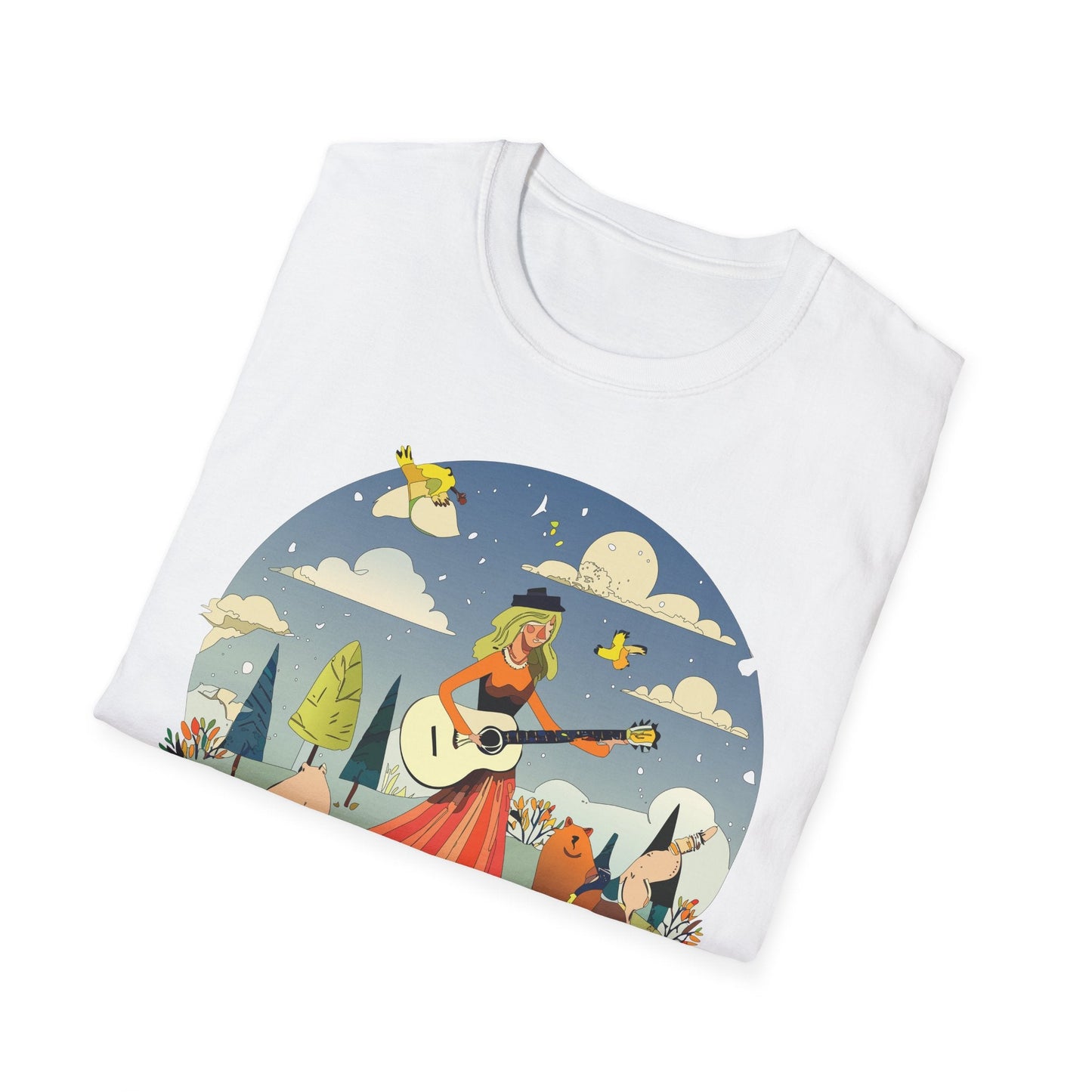 Womens Graphic T Shirt Art Design Tee Unisex SoftStyle Gildan 64000 100 Percent Cotton