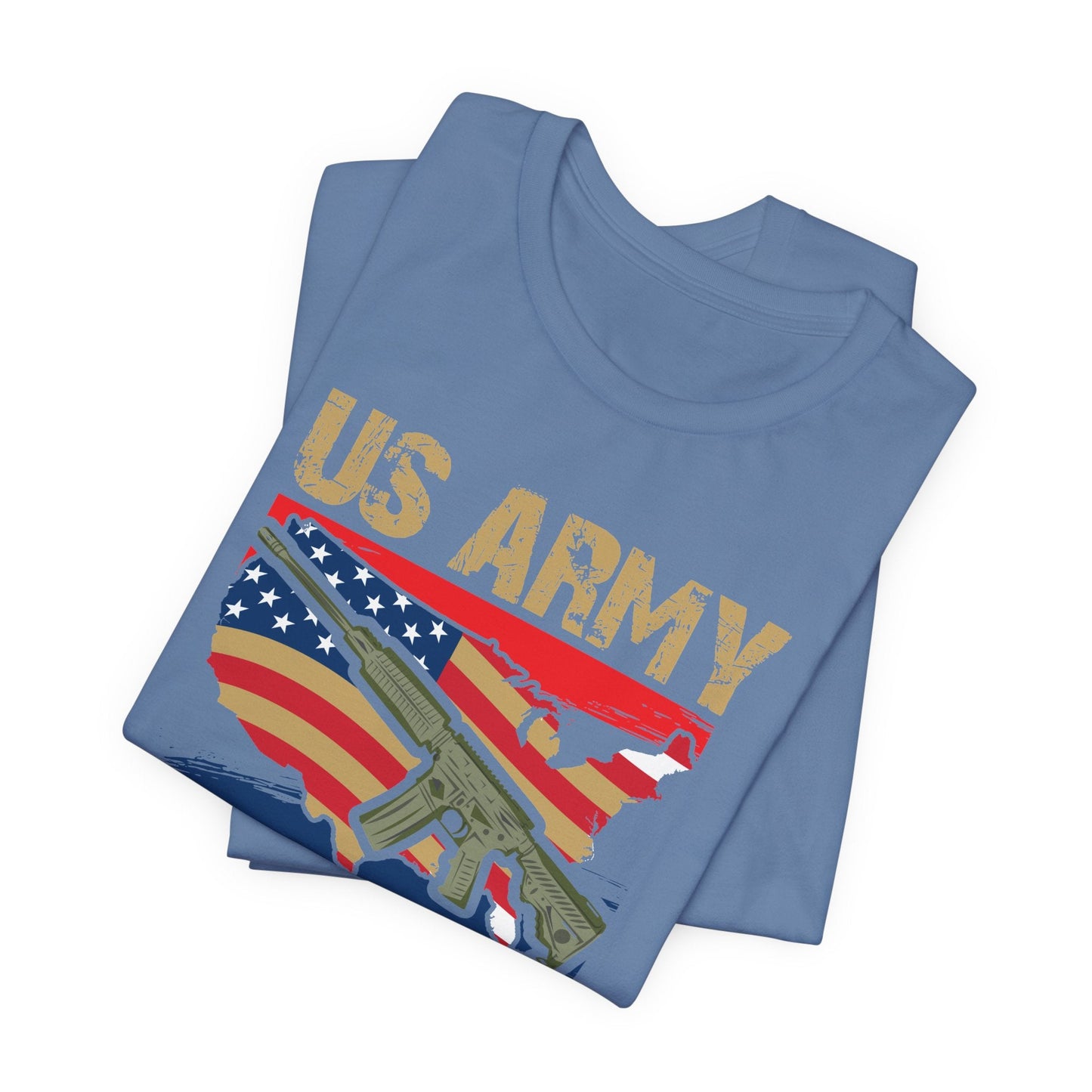 Army Veteran Patriotic Graphic Design Unisex Cotton T-Shirt v17