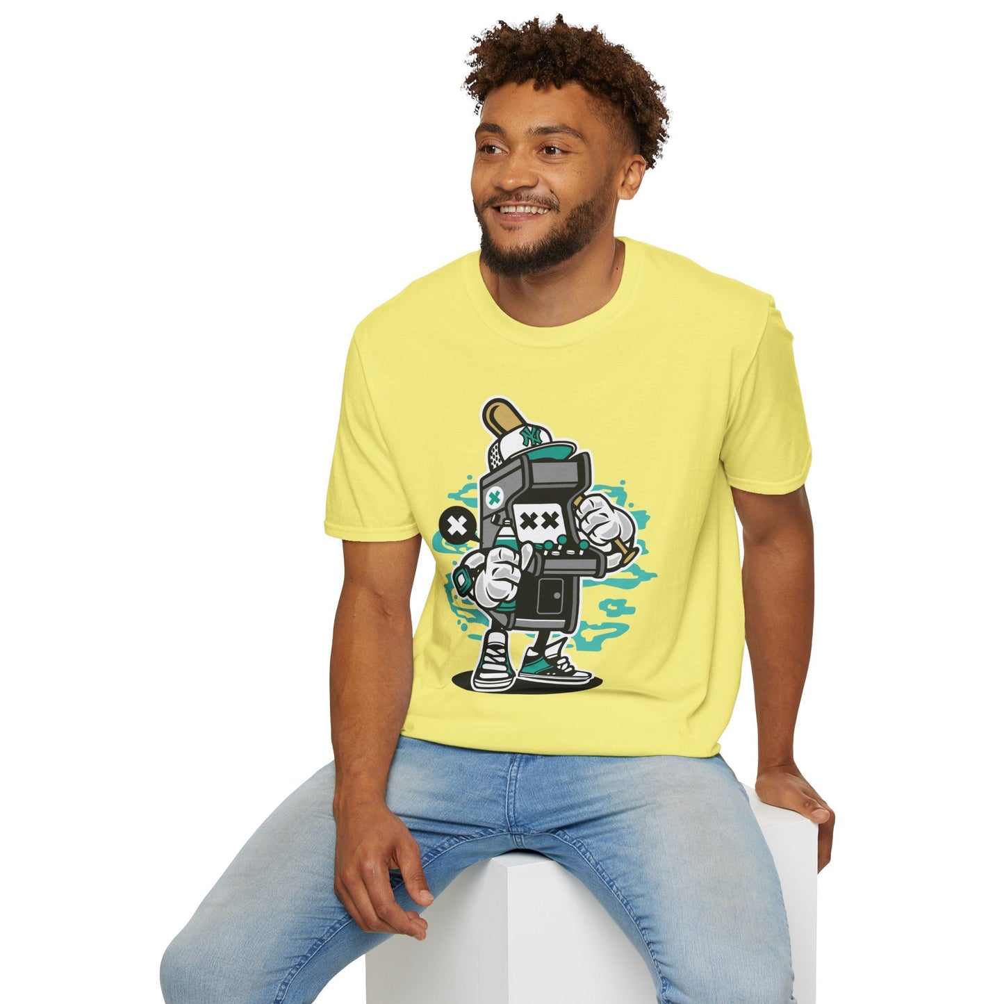 Unisex Gildan Softstyle Cartoon T Shirt Animation Design Funny Tee Ring Spun Cotton