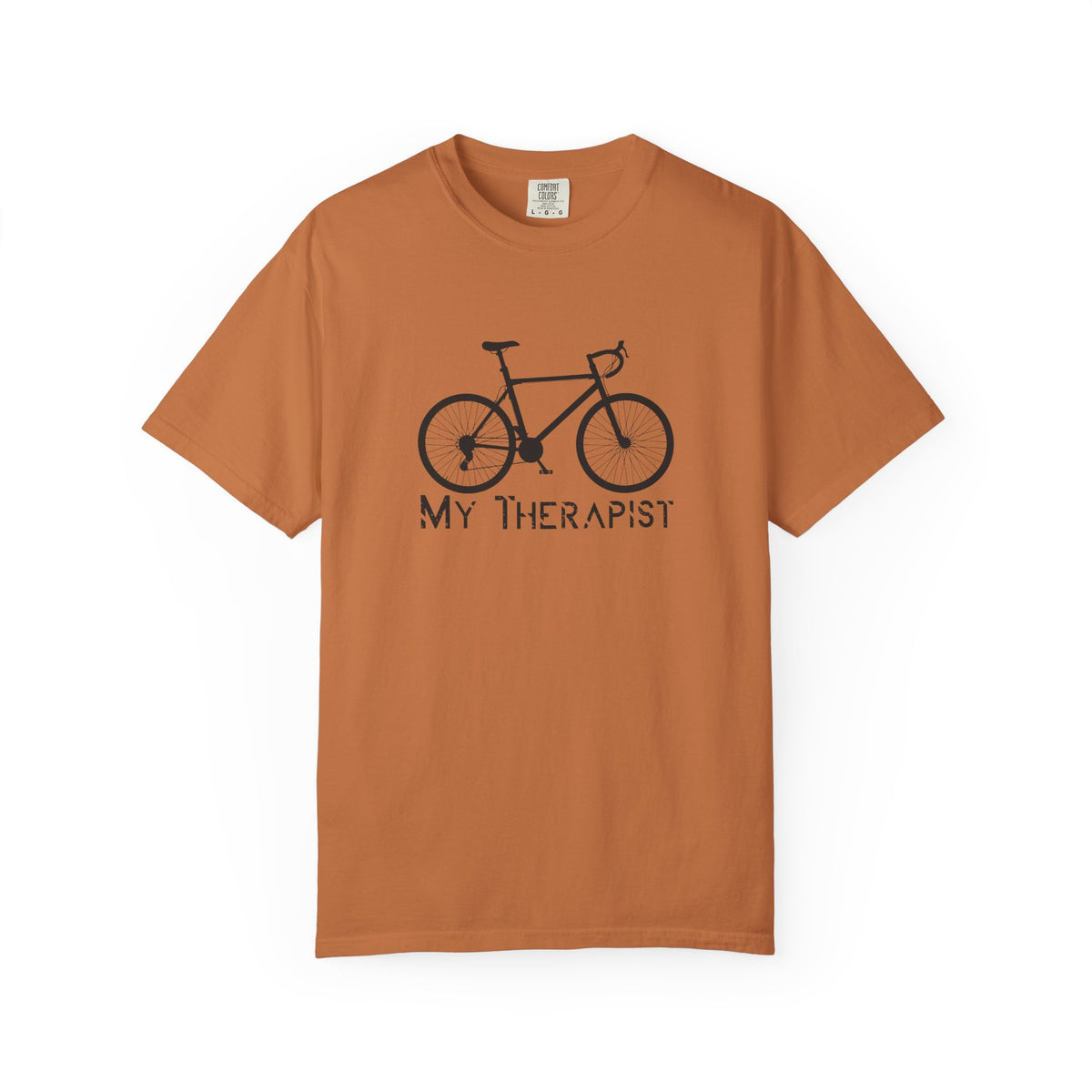 Bicycle My Therapist Bike Cycling Unisex Comfort Colors Garment-Dyed Heavyweight 100 Cotton Art Design T-Shirt w59