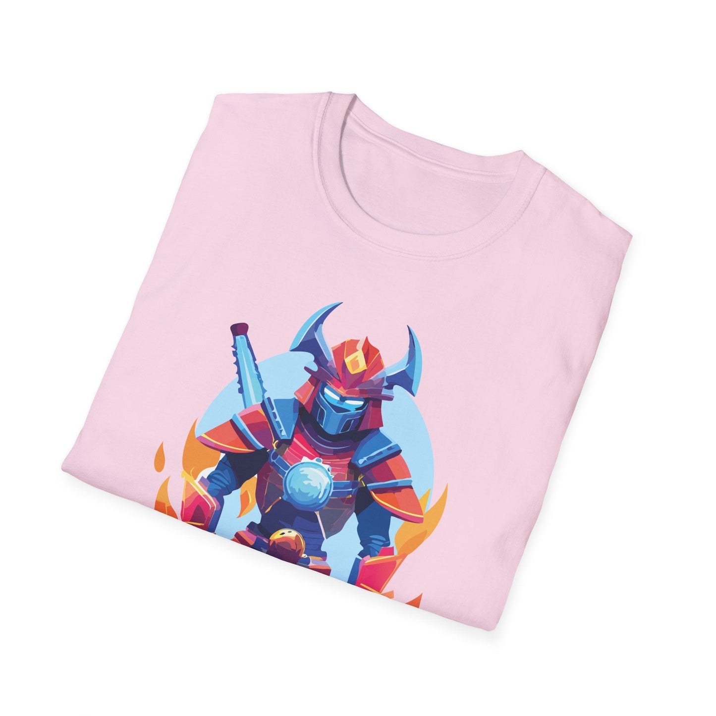 Samurai Shirt Unisex Gildan Softstyle 64000 Tee 100 Percent Ring Spun Cotton Comfort All Day Wear