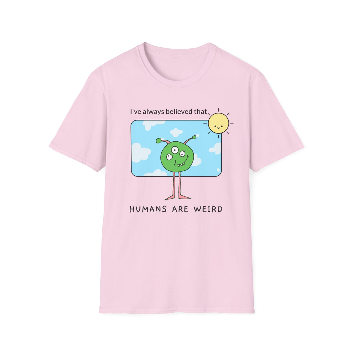 Alien Graphic Funny UFO Graphic Tee Gildan Unisex 100 Cotton Tee Shirt r107