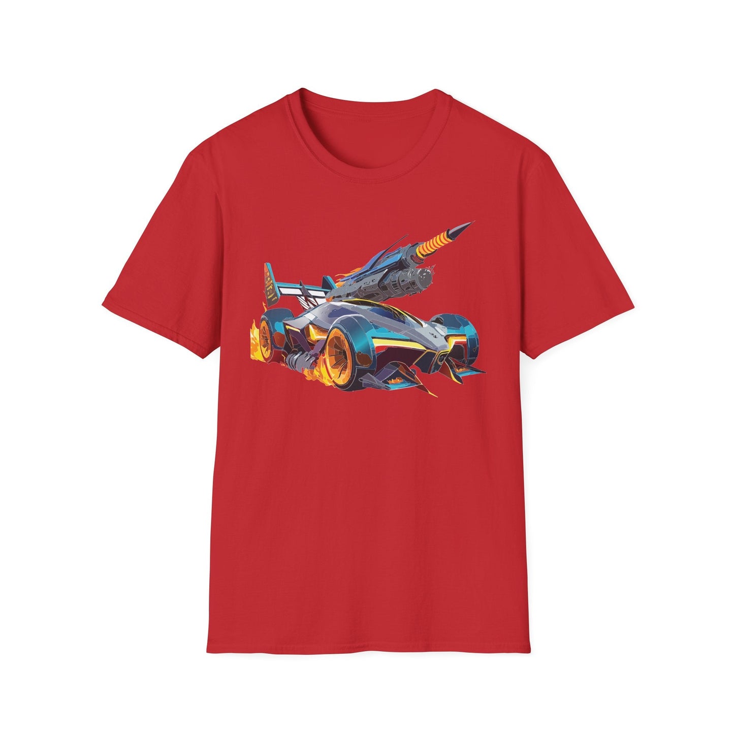 Unisex Car T Shirt Softstyle Cotton Tee With Car Design Hot Wheels Graphic Tee For Men And Women