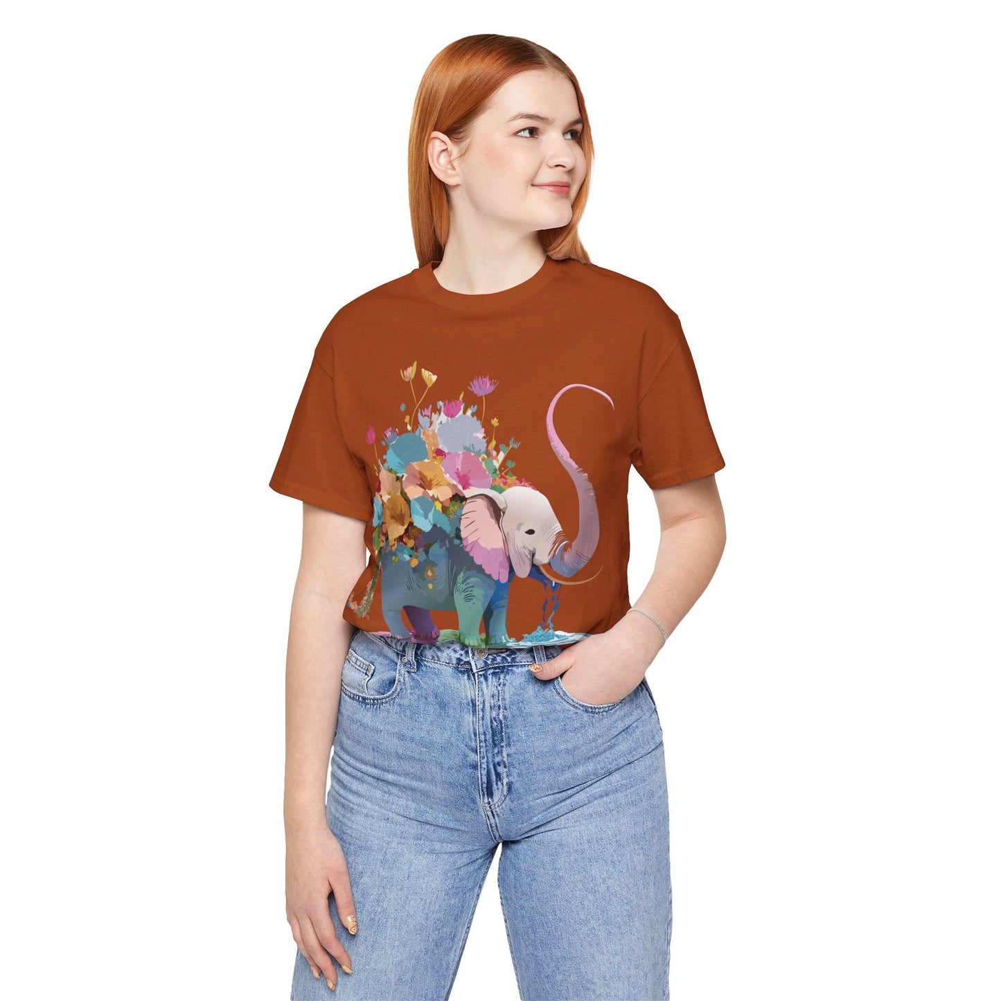 Elephant Graphic T Shirt Unisex Vintage Inspired Art Tee Adelpha Short Sleeve Artwork