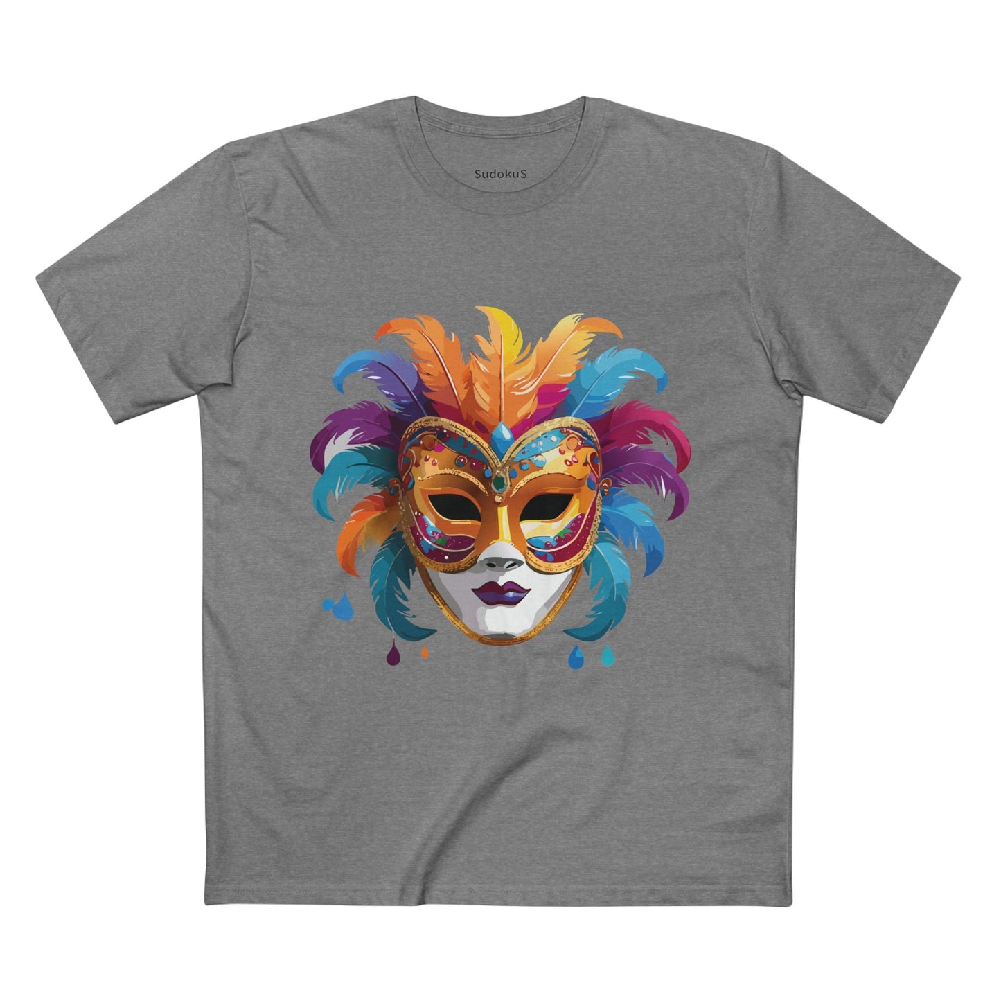 Mask Graphic Unisex 100 Cotton Staple Tee 37