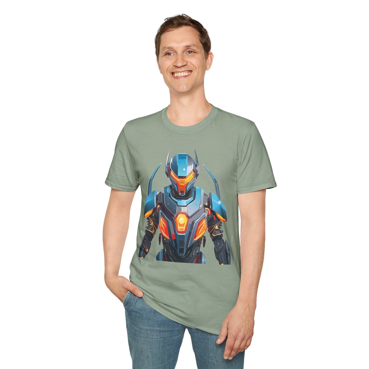 Cyborg Tee Robot Shirt Terminator Shirt Unisex Gildan Softstyle 64000 Soft Cotton Tee