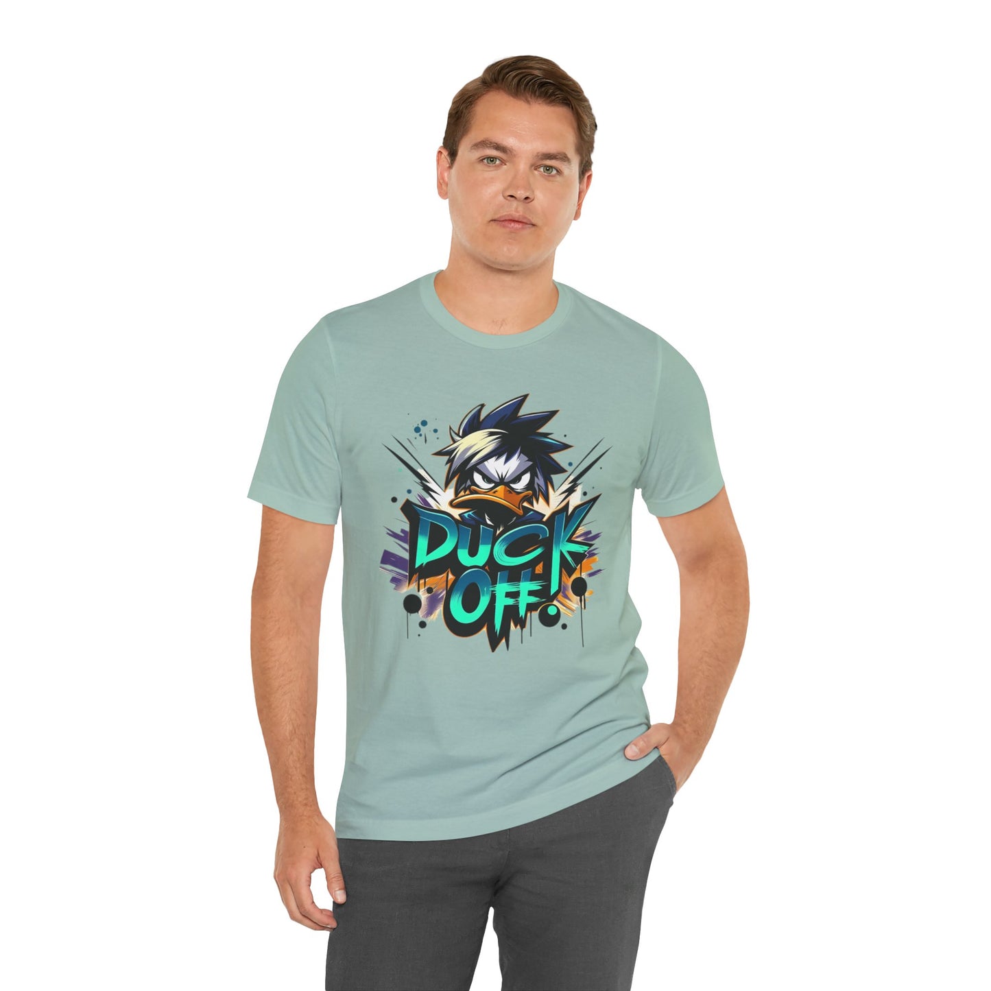 Duck Graphic Tee, Duck Shirt, Funny Bird Tee Shirt, Funny Animal T-Shirt, Cartoon Top, Animal Tees, Art Design T-Shirt