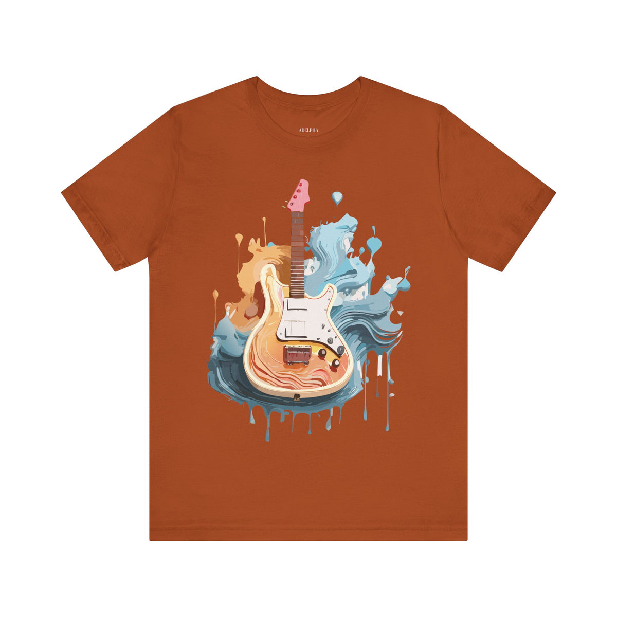 Music Graphic Unisex Cotton Bella+Canvas Tee with Art Design n160
