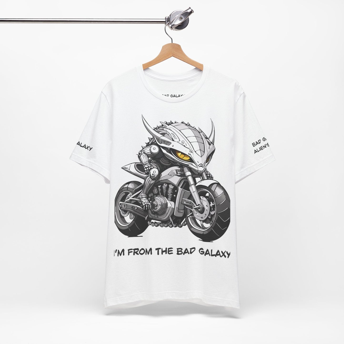 Alien Tee Shirt By Bad Galaxy 100 Cotton Eco Friendly Inks Designed In USA Made To Order