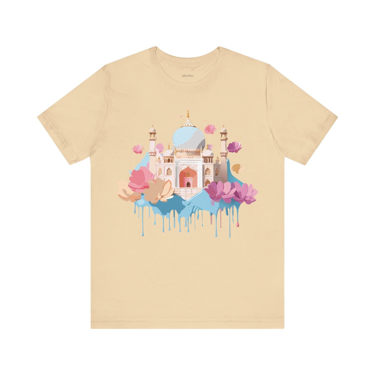 Tourist Shirt Taj Mahal Graphic Tee Unisex Short Sleeve Art From Adelpha Vintage Inspired