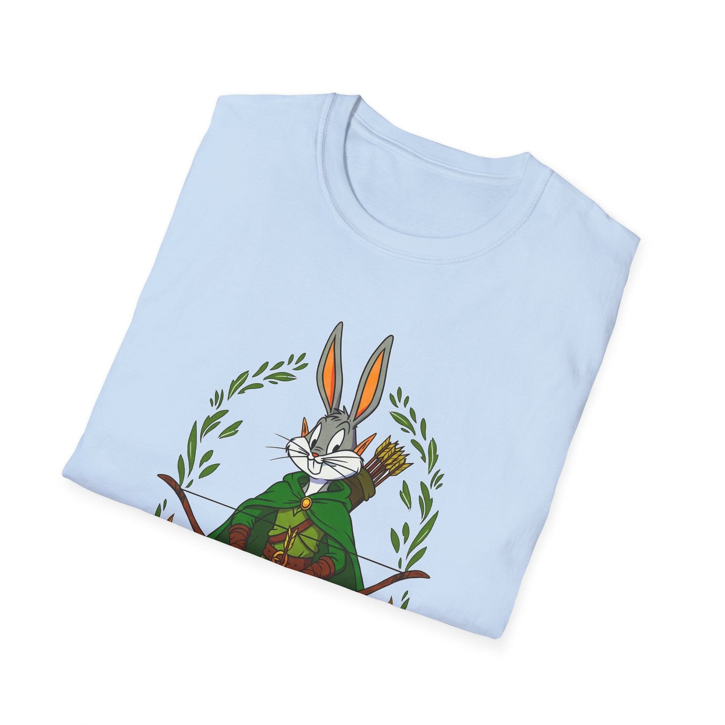 Bugs Bunny T Shirt Cartoon Art Tee Unisex Gildan Softstyle 64000 100 Percent Ring Spun Cotton