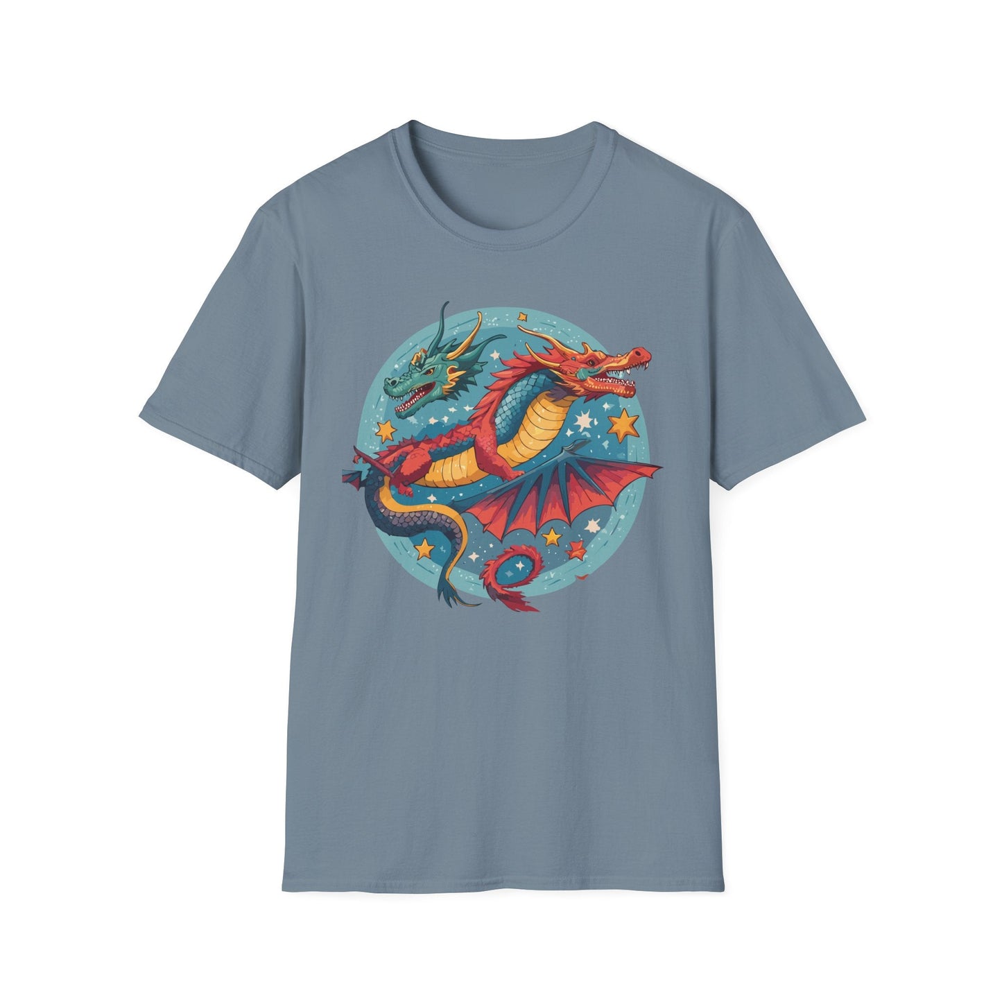 Dragon Graphic Unisex 100 Cotton Tee with Animal Artwork Design 19