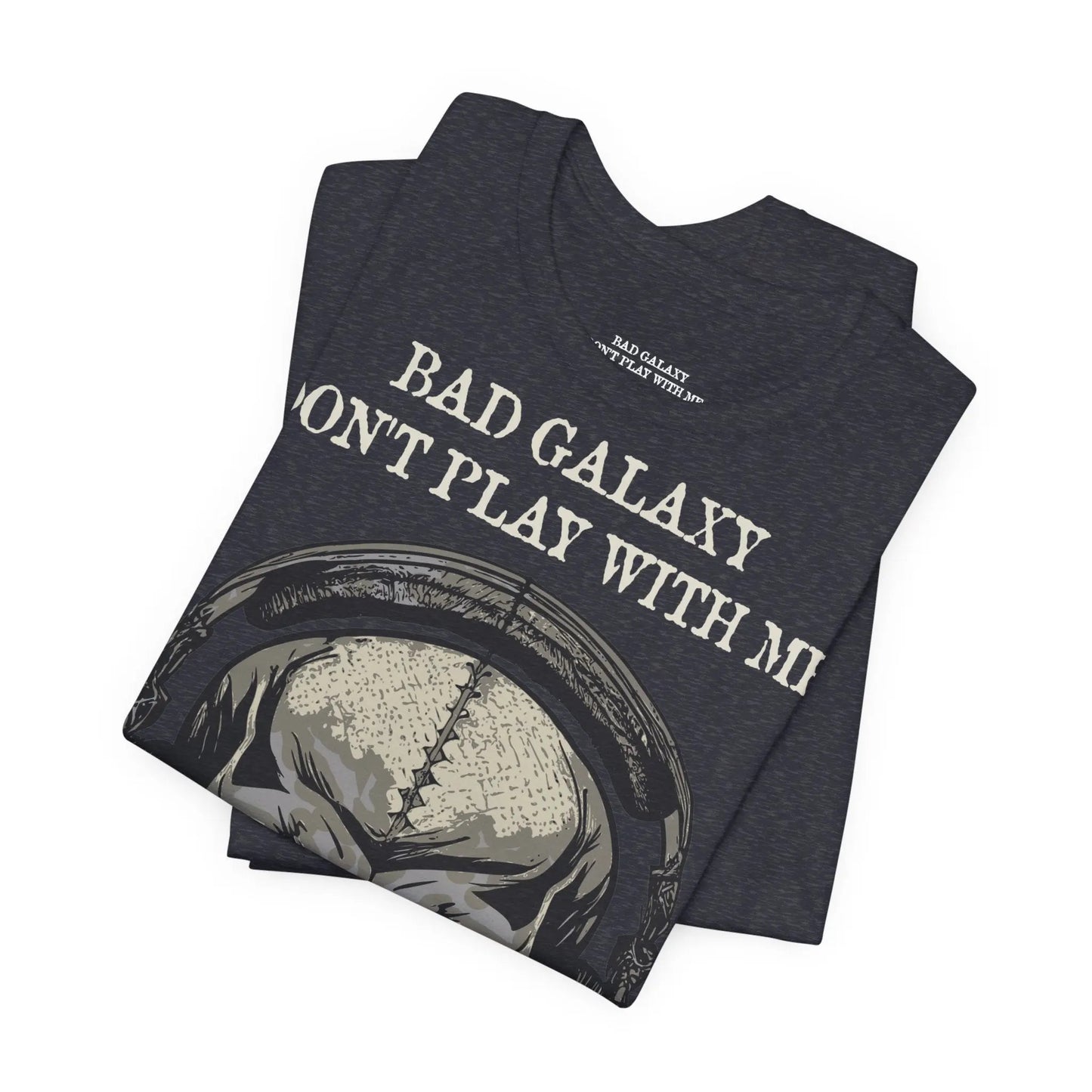 Skull T Shirt From Bad Galaxy 100 Percent Cotton Eco Friendly Made In USA With Durable Stitching