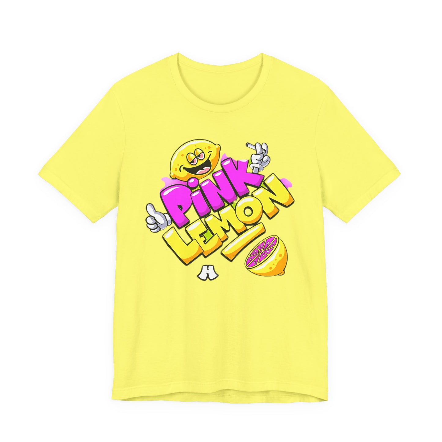 Lemon Graphic Tee, Graphic T-Shirt, Funny Lemon Shirt, Cute Cartoon Tees, Art T-Shirt, Art Design Tees