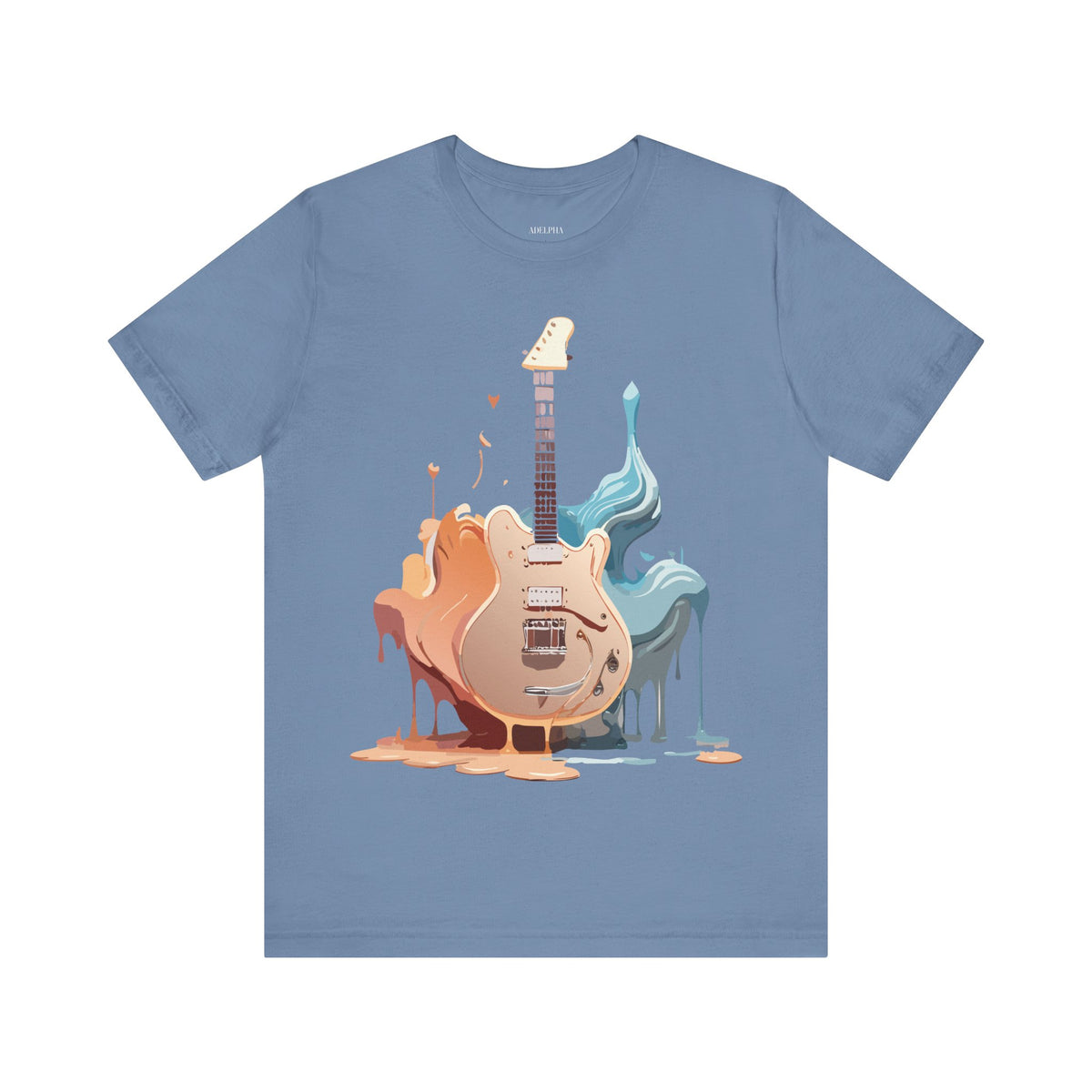 Music Graphic Unisex Cotton Bella+Canvas Tee with Art Design n167