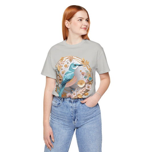 Medallion Graphic Unisex 100 Cotton Vintage Animal Medal Artwork Tee 76