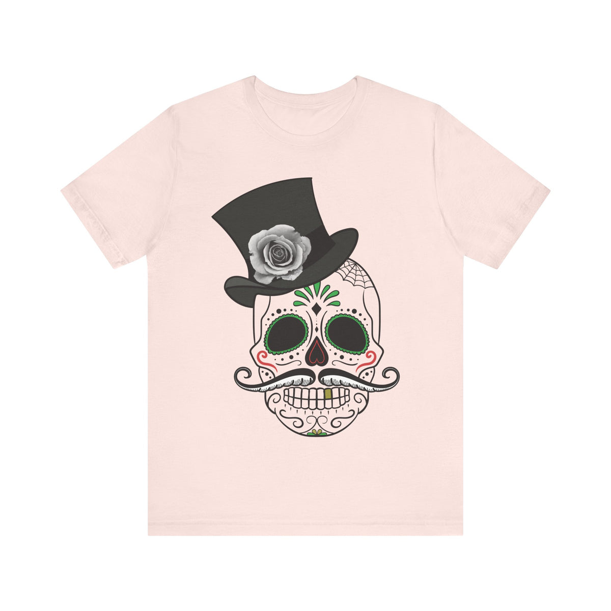 Camiseta unisex de algodón con calavera