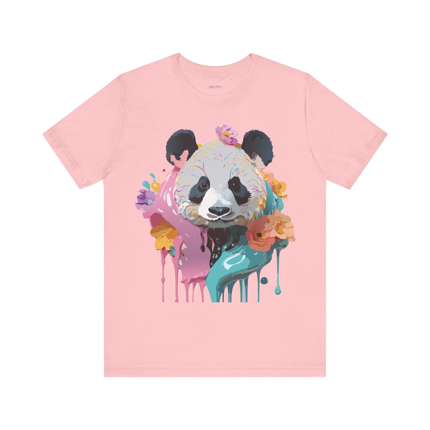 Panda Premium Graphic Tee Unisex Jersey Short Sleeve By Adelpha Vintage Inspired Artwork