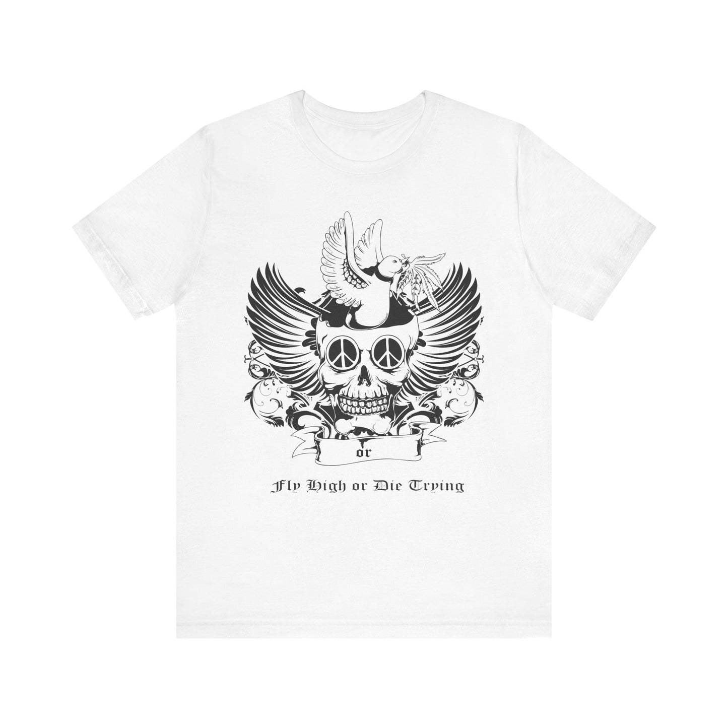 Bird Skull Graphic Design Tee, Skull Shirt, Vintage Tees, Art Design T-Shirt, Vintage Graphic Tee, Art Shirts with Skulls