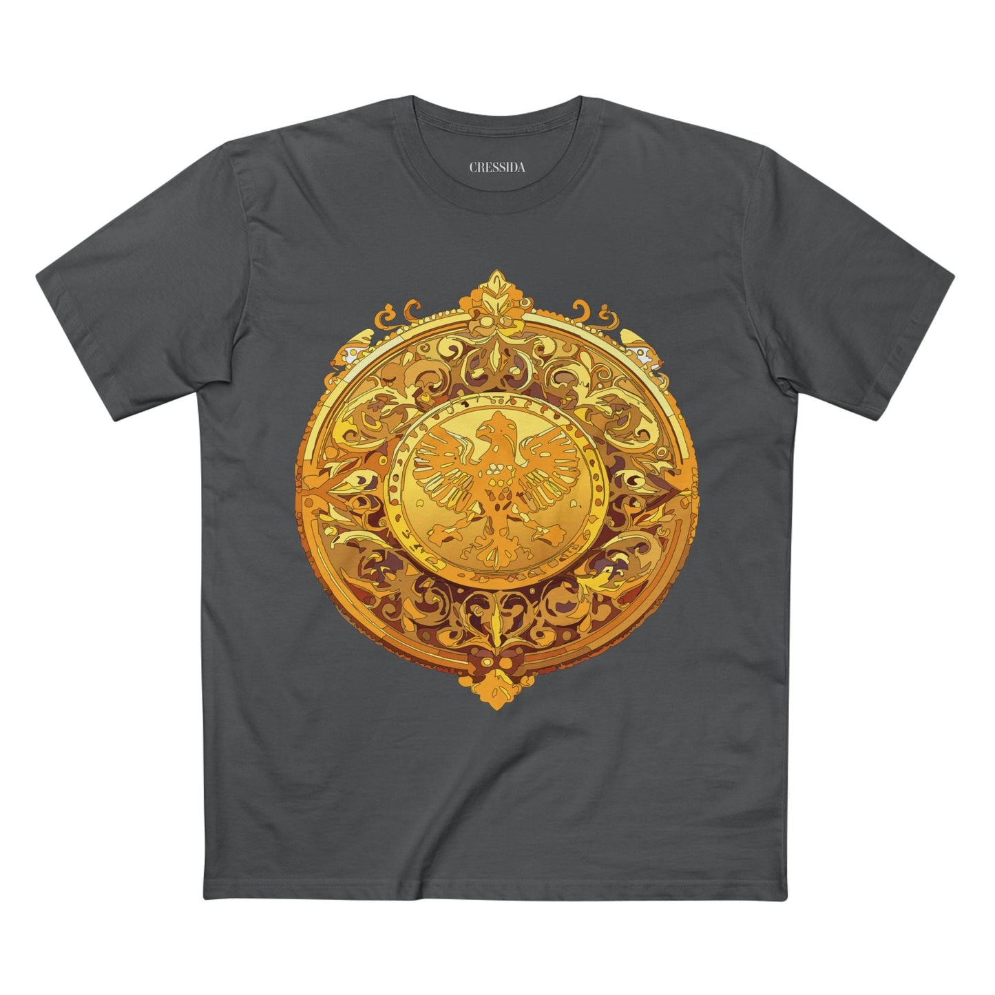 Antique Gold Coin Graphic Design T-Shirt Unisex 100 Cotton With Golden Print Artwork Tee 26