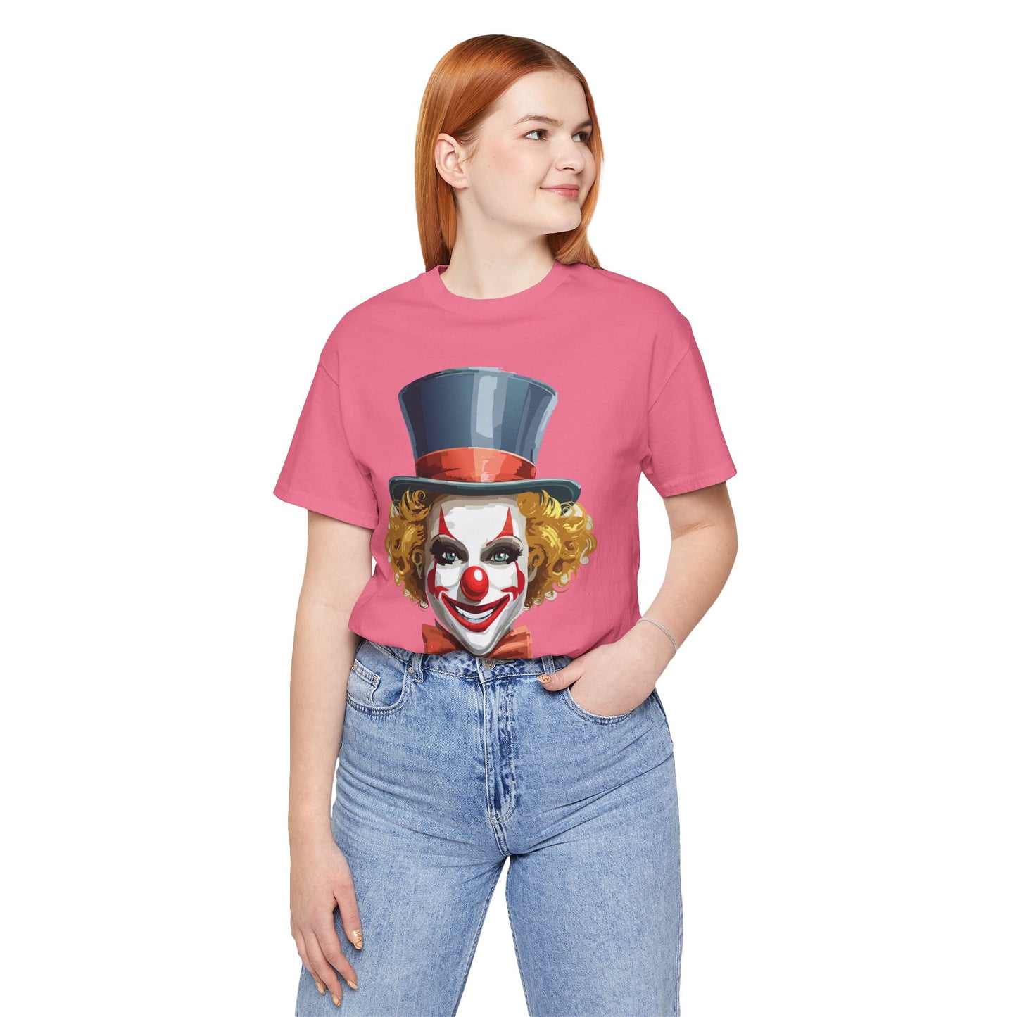 Clown Shirt, Funny Shirt, T-Shirt with Clown, Funny Art Design Tee, Circus Tees, Circus T-Shirt, Unisex Humor Wear 11