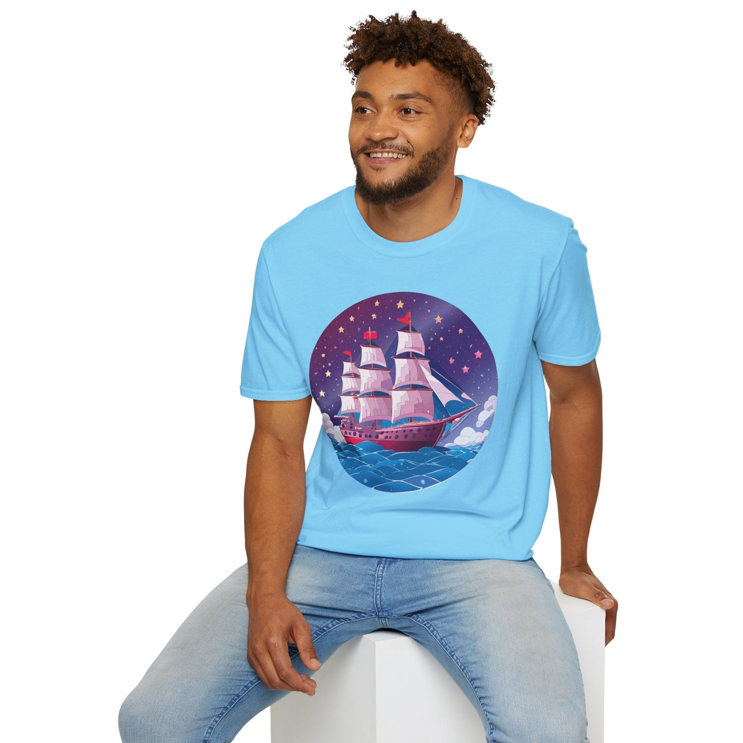 Ship T Shirts Frigate Vessel Tee Unisex Softstyle 64000 Gildan Ring Spun Cotton T Shirt