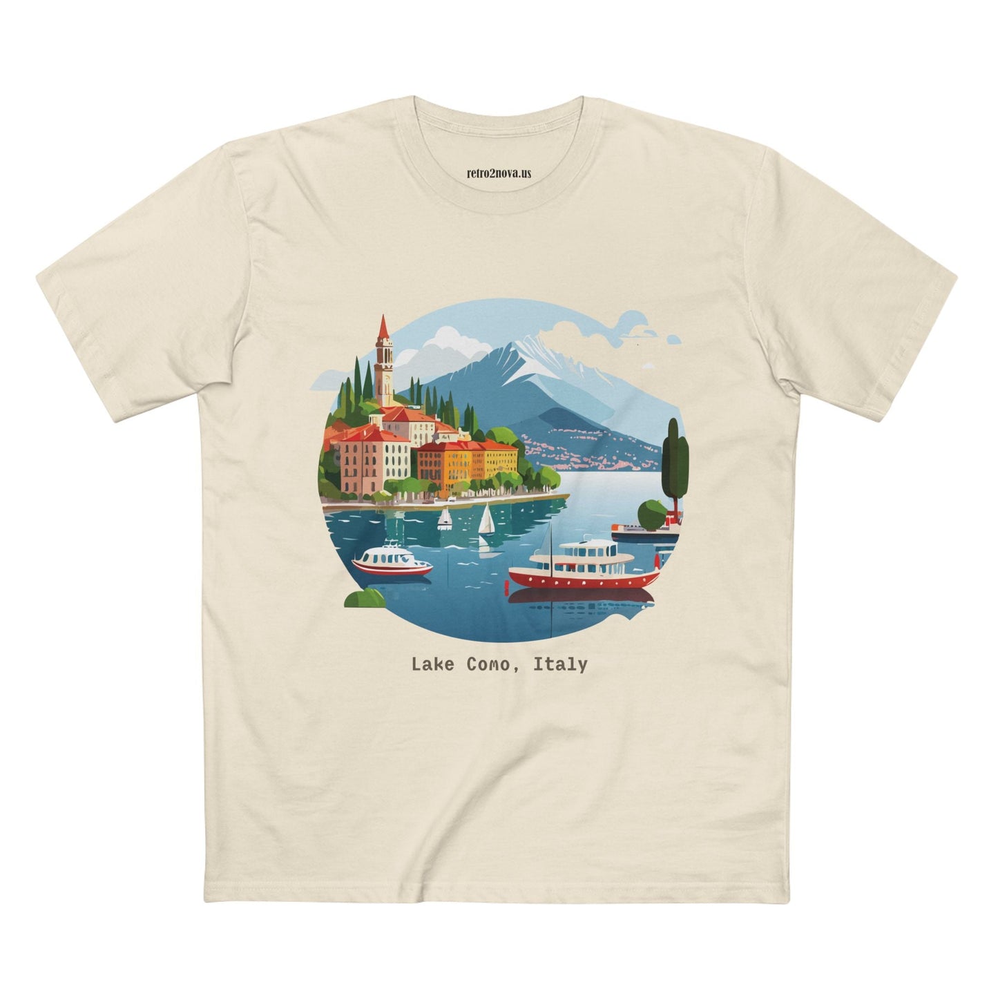 Italy Travel Shirt Unisex Premium Cotton Tee With Original Art Design From Retro2Nova TT73