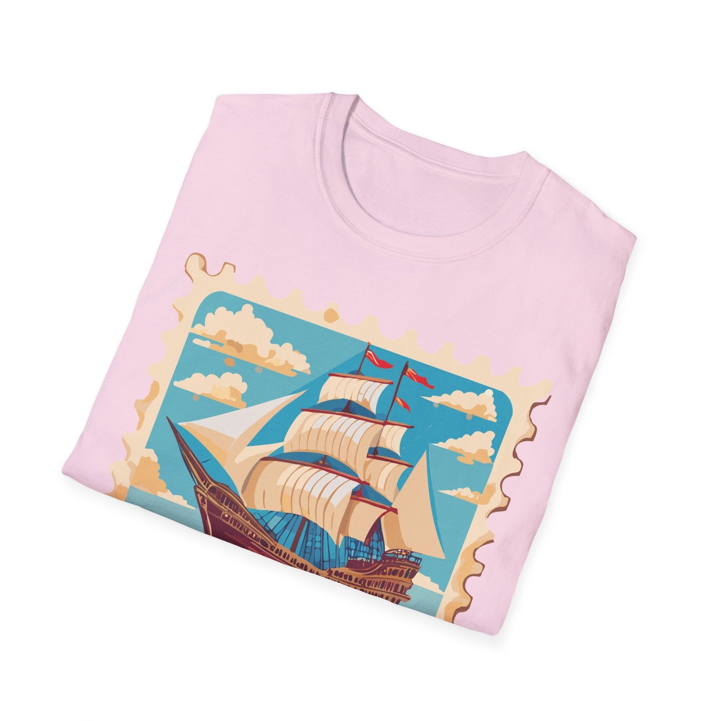 Ship T Shirts Frigate Vessel Tee Unisex Softstyle Gildan 64000 100 Percent Cotton