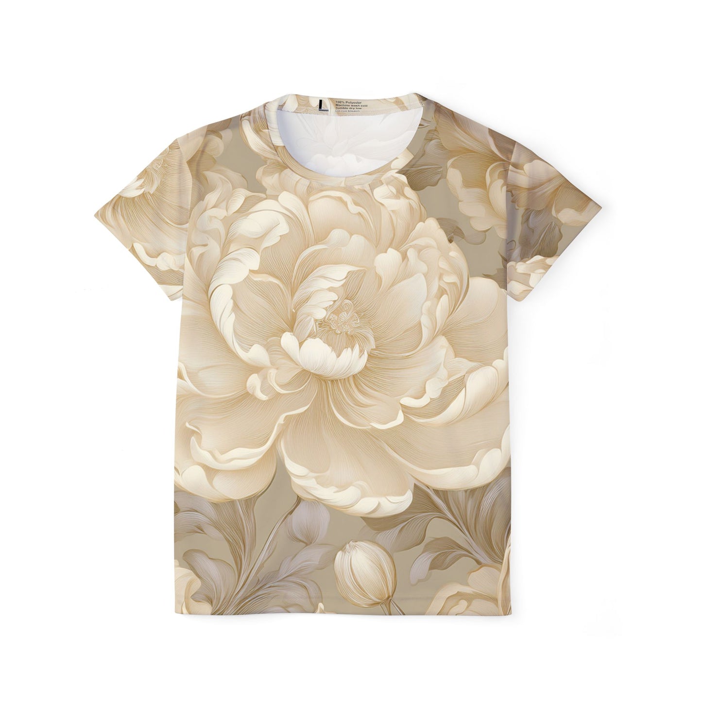 Women Poly T-Shirt with Floral Print