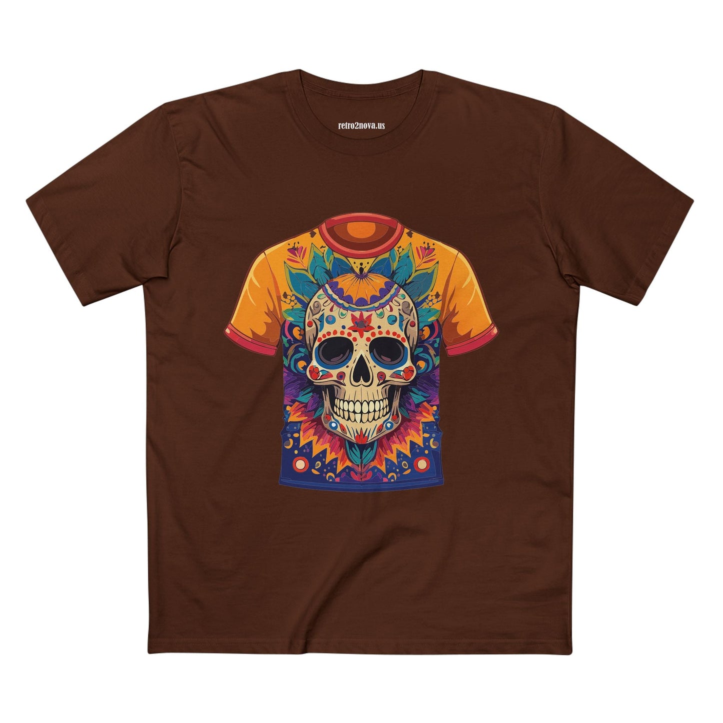 Skull Shirt Skeleton Shirt Unisex Premium Cotton Original Art Design Tee Retro2Nova Collection