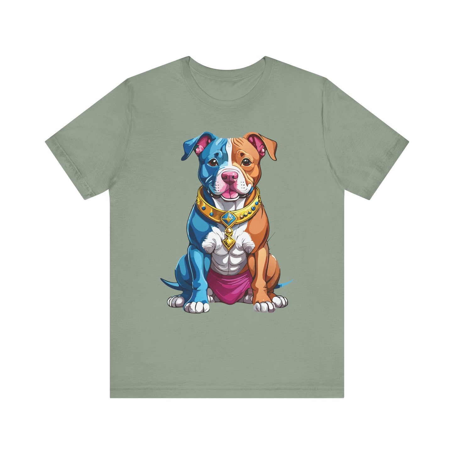 Unisex Animal Shirt Art Design Tee With Wild Animals Print Short Sleeve Jersey Tee