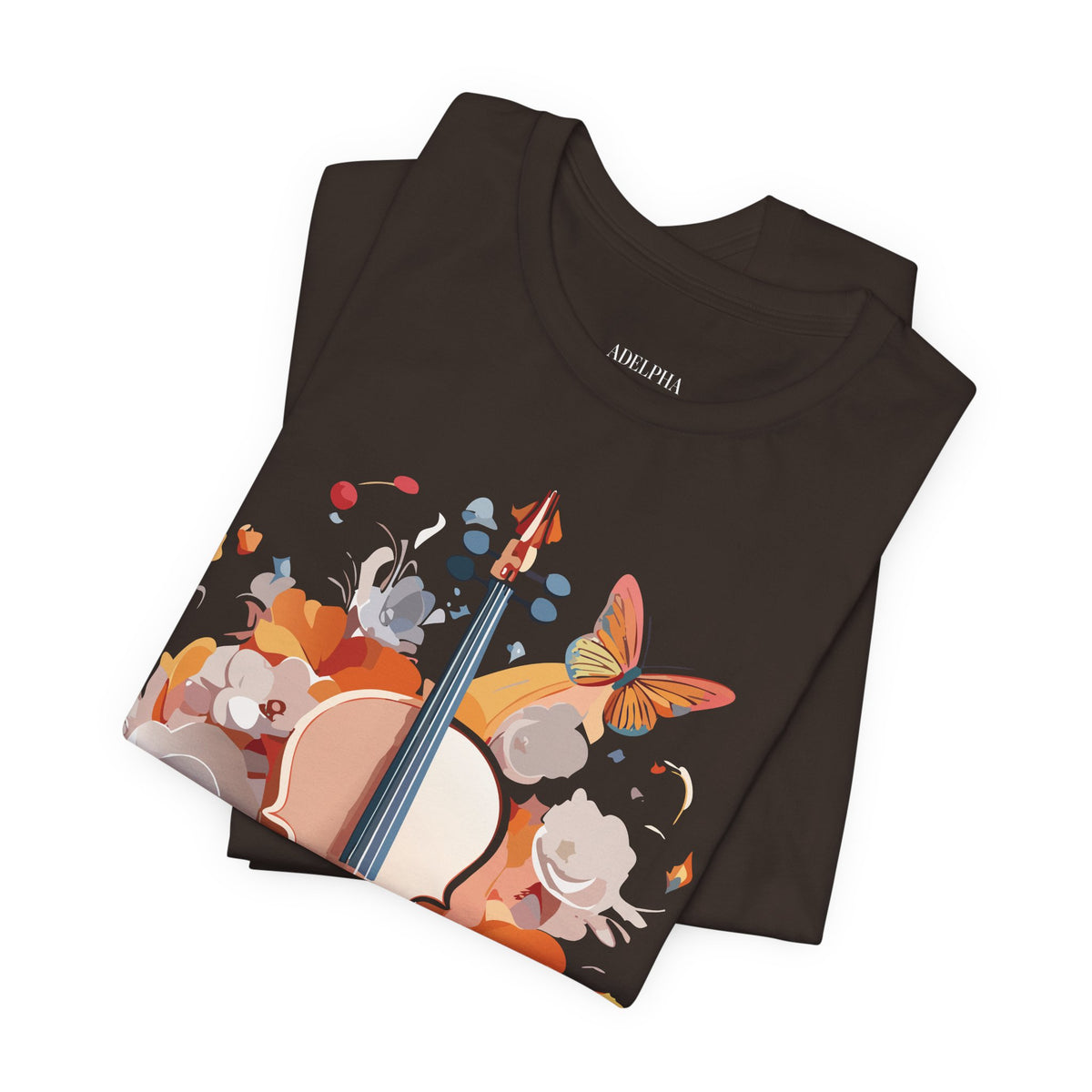 Music Graphic Unisex Cotton Bella+Canvas Tee with Art Design m110