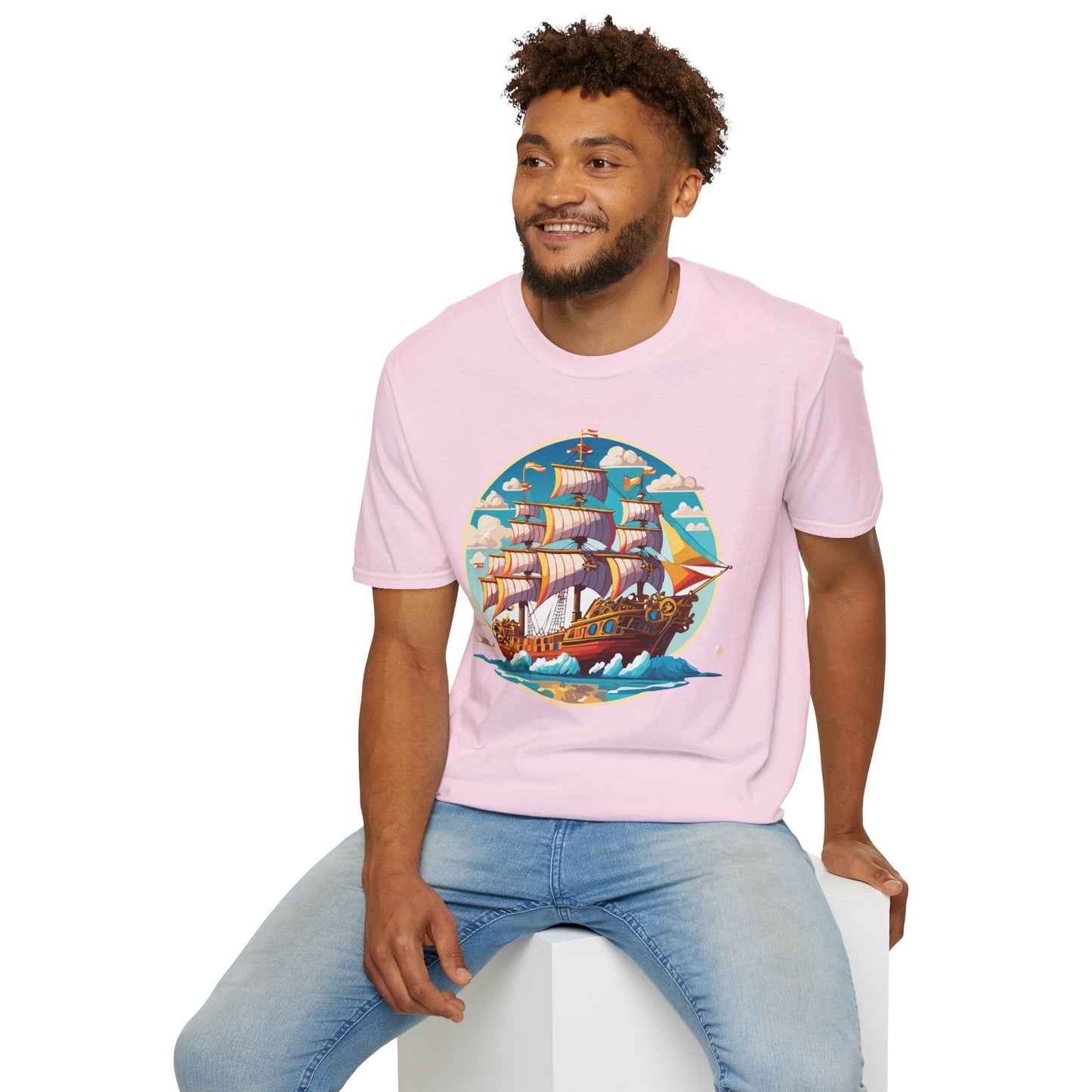 Ship T Shirts Frigate Tee Unisex Vessel Tee Shirt Gildan Softstyle 64000 Cotton Tee Classic