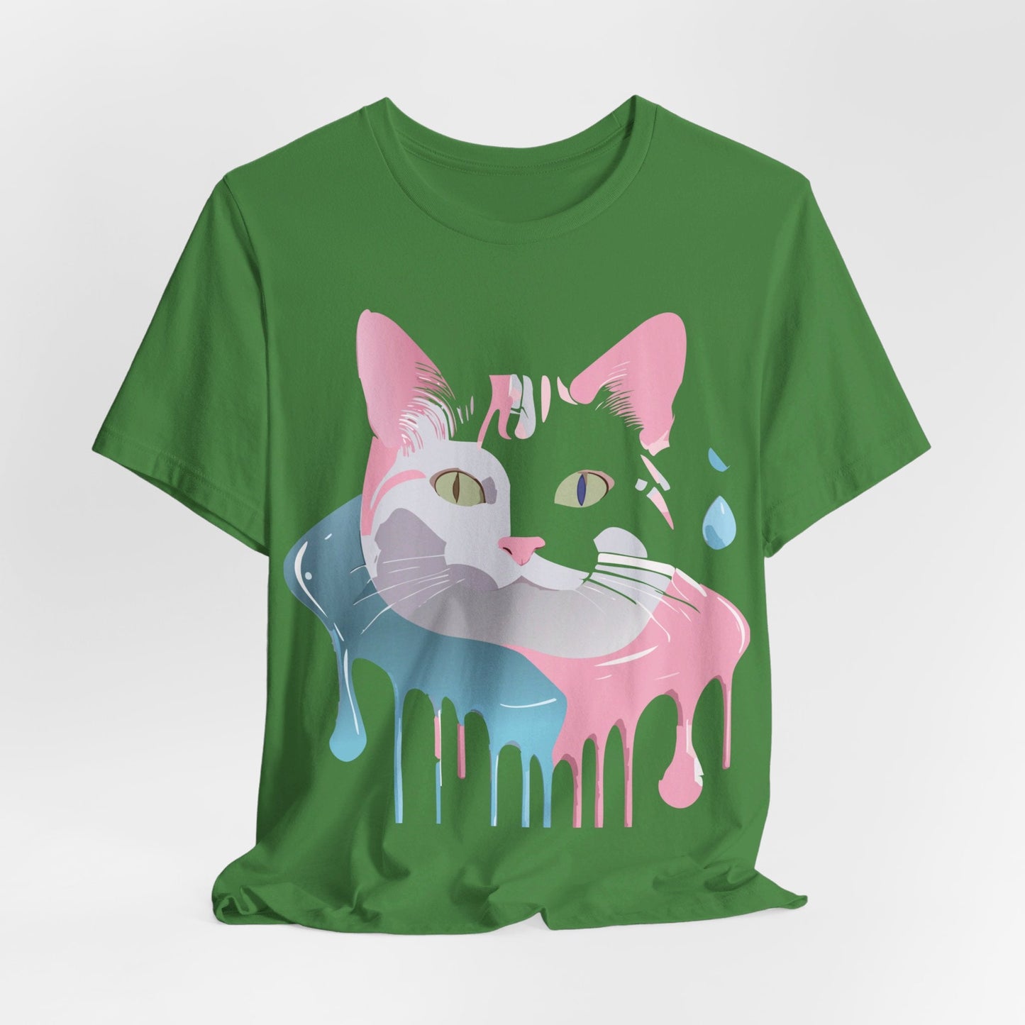 Cat Graphic Tee Unisex Short Sleeve T Shirt Adelpha Vintage Inspired Design
