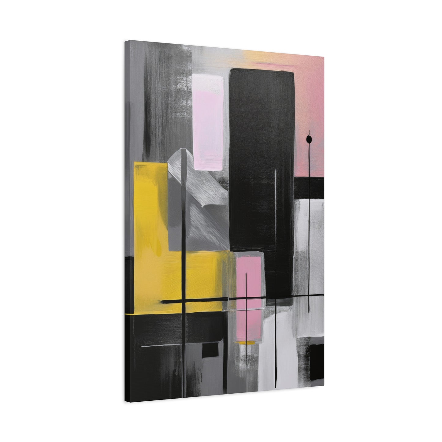 Abstract Geometric Painting Print Canvas 20x24,20x30,24x30 24x32,24x36,30x40 32x48,36x48,40x60 Pine-Wood Inner Frame ABS-39