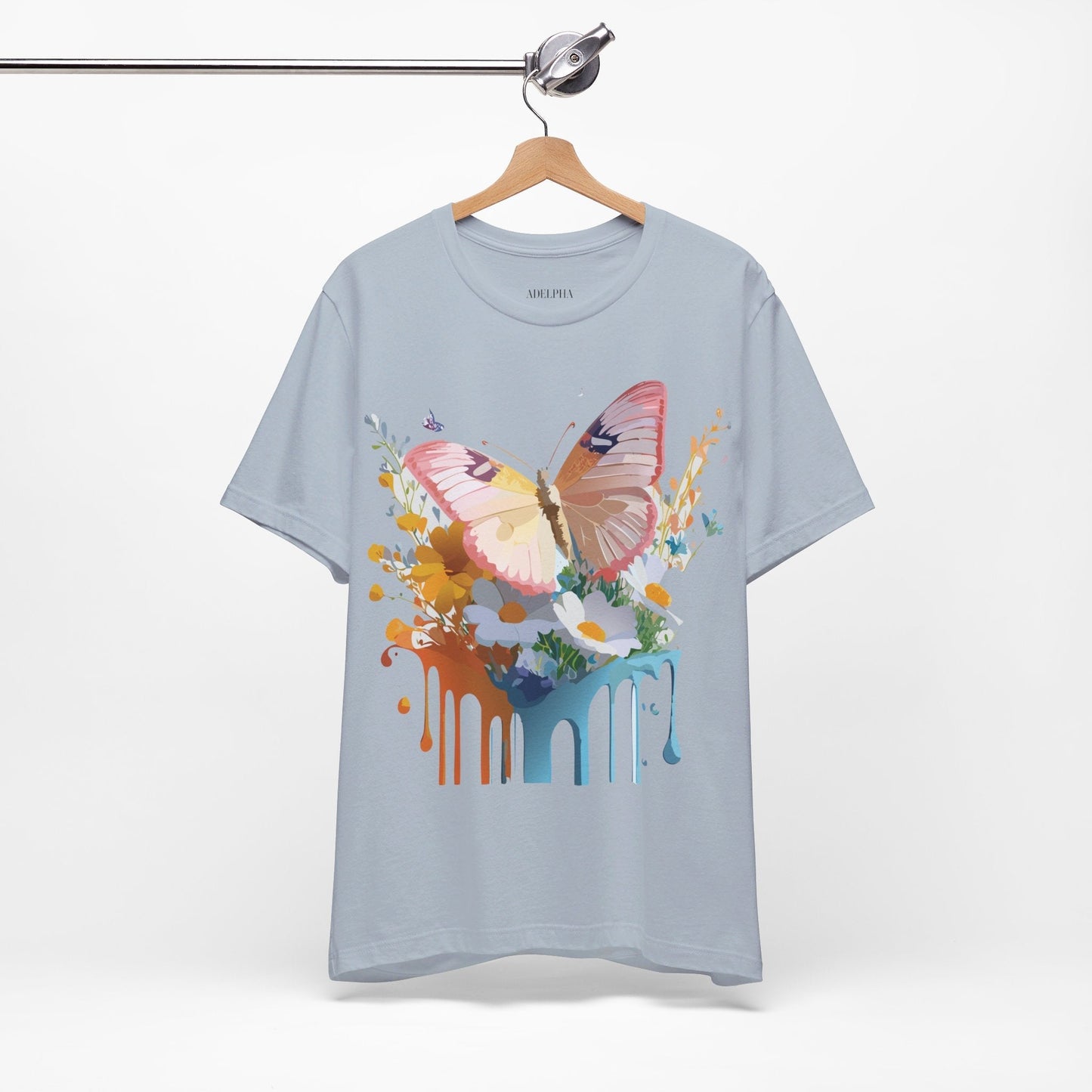 Butterfly Graphic Tee Unisex Short Sleeve Art Design By Adelpha