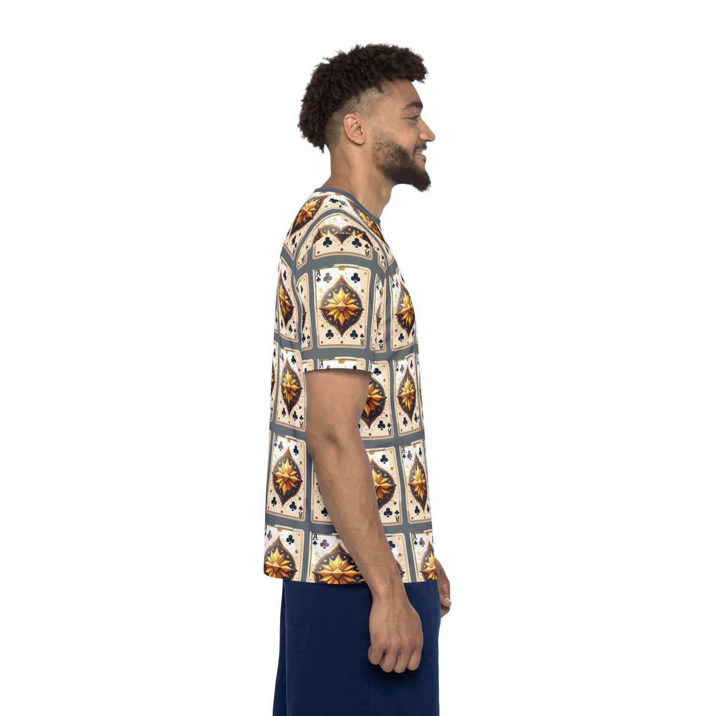 Unisex Poly T-Shirt with Abstract Graphic Design Print